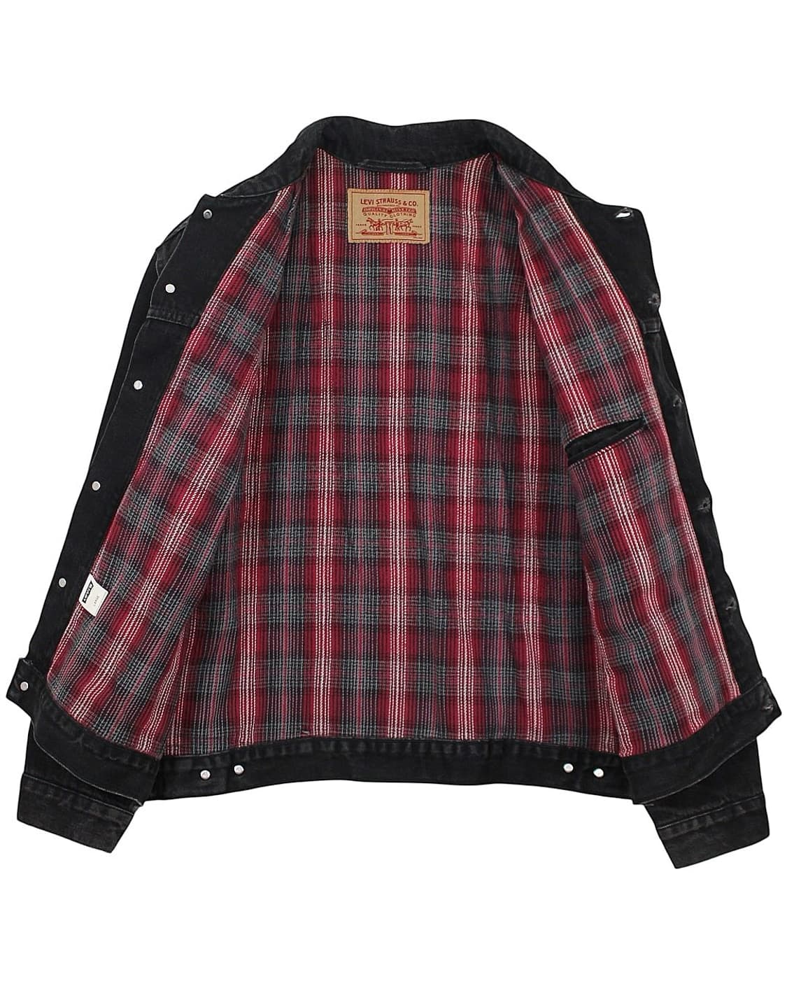 1995 USA 리바이스 70699-4159 블랙 데님 자켓 플란넬 안감 상품이미지4