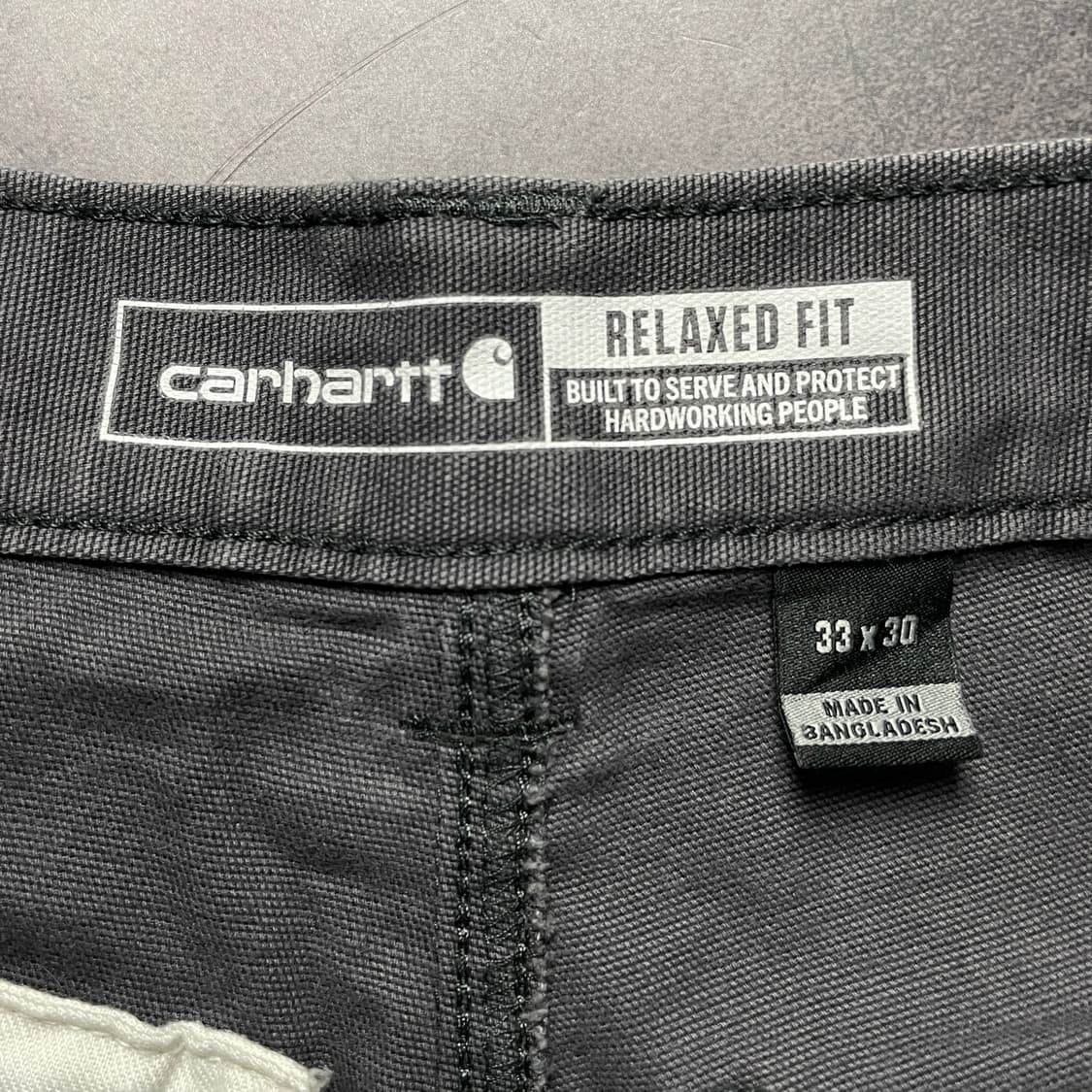 CARHARTT 칼하트 빈티지 그레이 더블니 워크 팬츠 A00820 상품이미지9