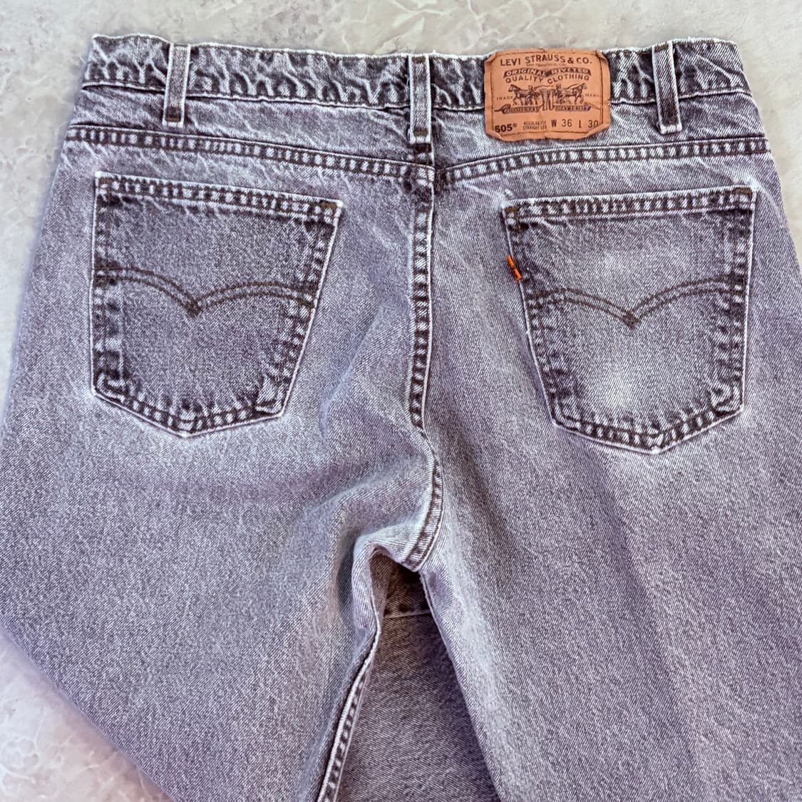 [36/30] USA 리바이스 505 오렌지탭 orange 흑청 블랙 상품이미지4