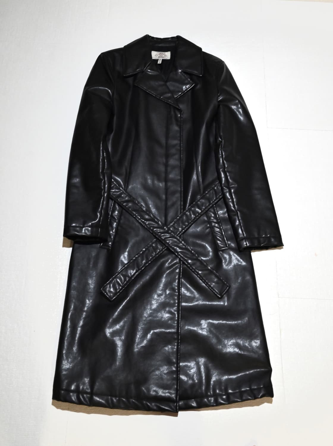 Armni jenas 90s vegan leather coat  상품이미지7