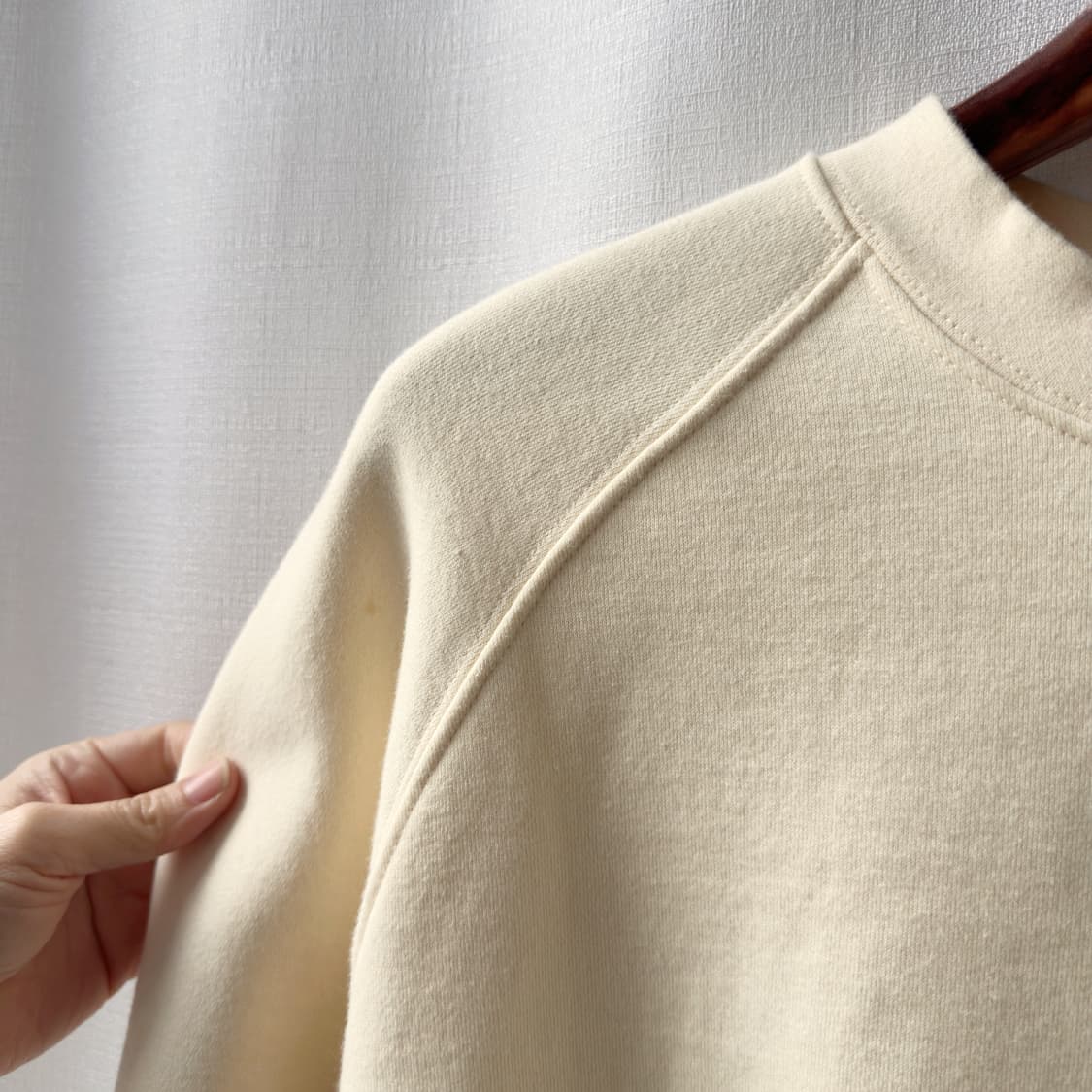 피어오브갓 에센셜 풀오버 크루넥 스웨트셔츠 크림 S 상품이미지7