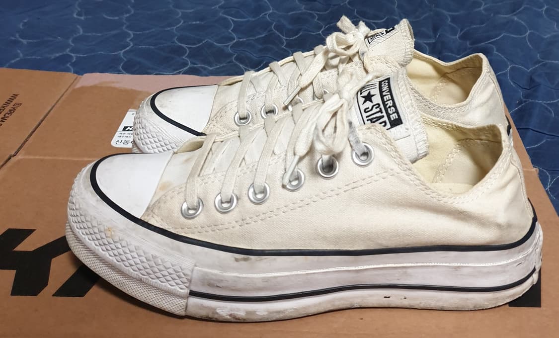 컨버스 척테일러 플랫폼 스니커즈 아이보리 (230) 상품이미지3