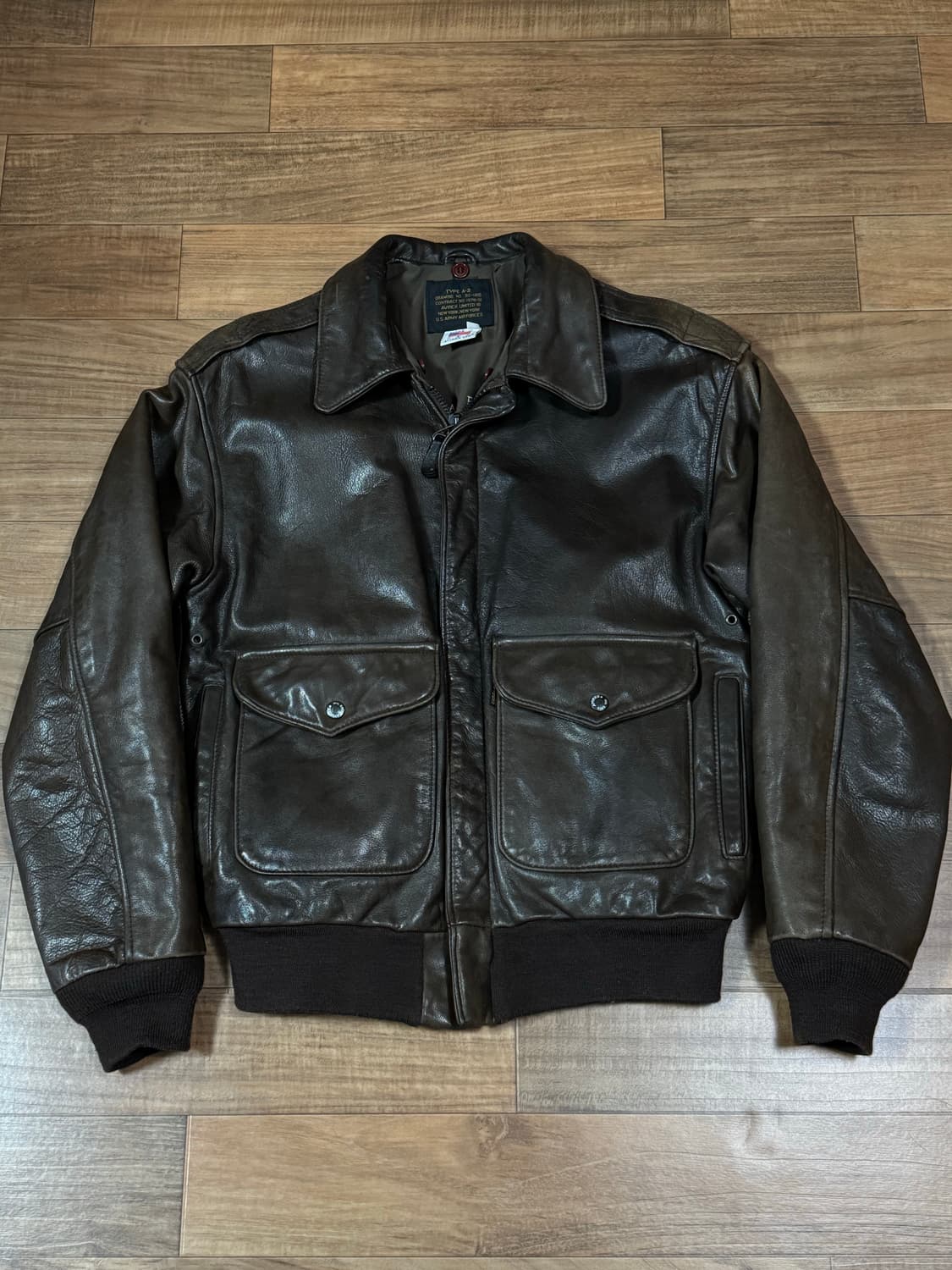 아비렉스 A-2 가죽자켓 / 밀스펙 / MADE IN USA 상품이미지1