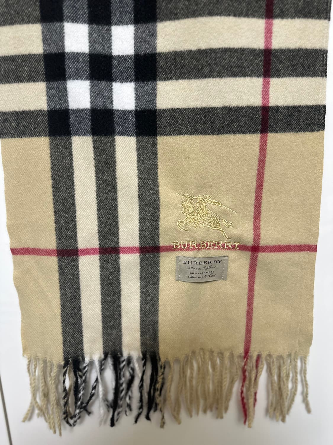 버버리 캐시미어 머플러 클래식 체크 남여공용 상품이미지2