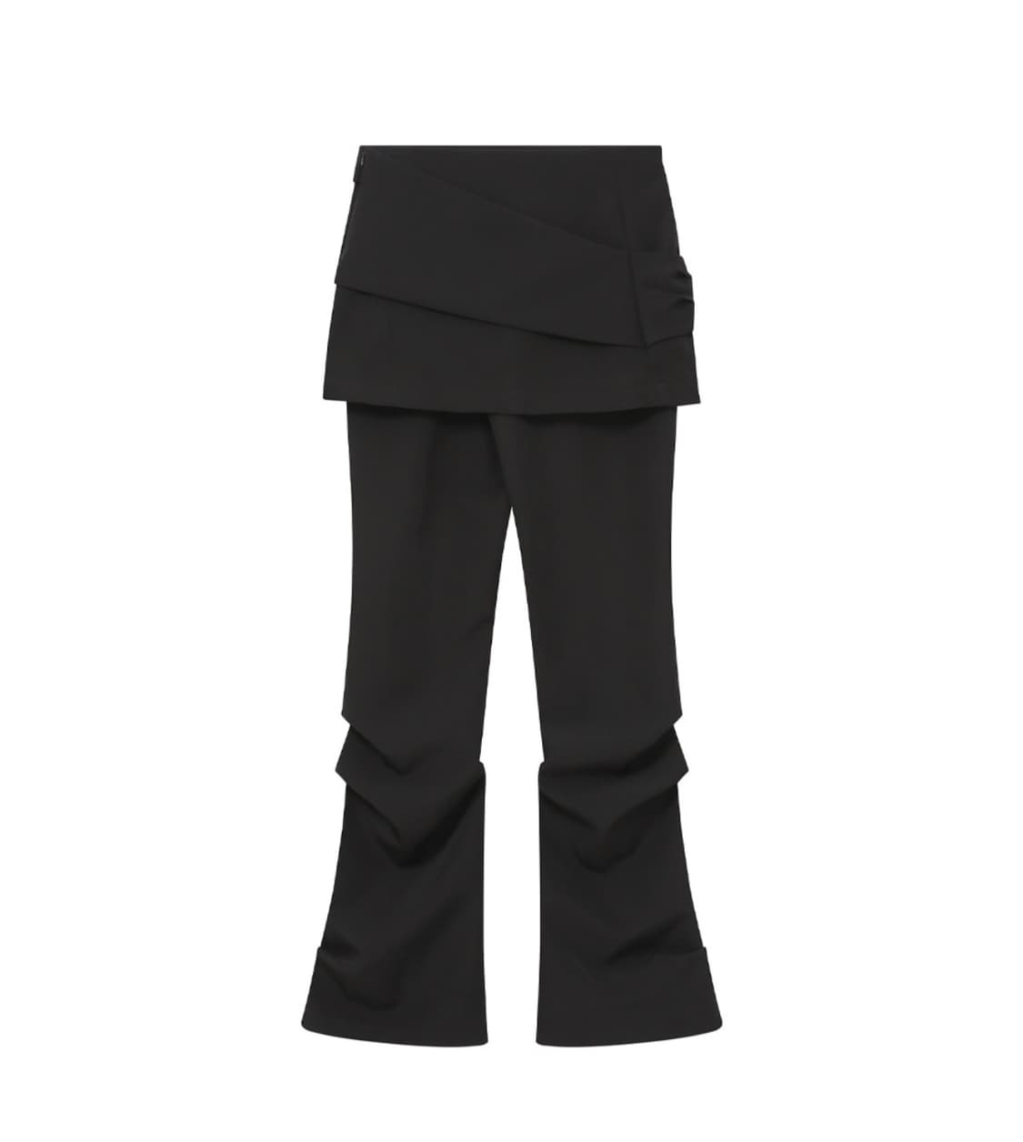 미세키서울 Draped shirt skirt pants SET BLACK 상품이미지2