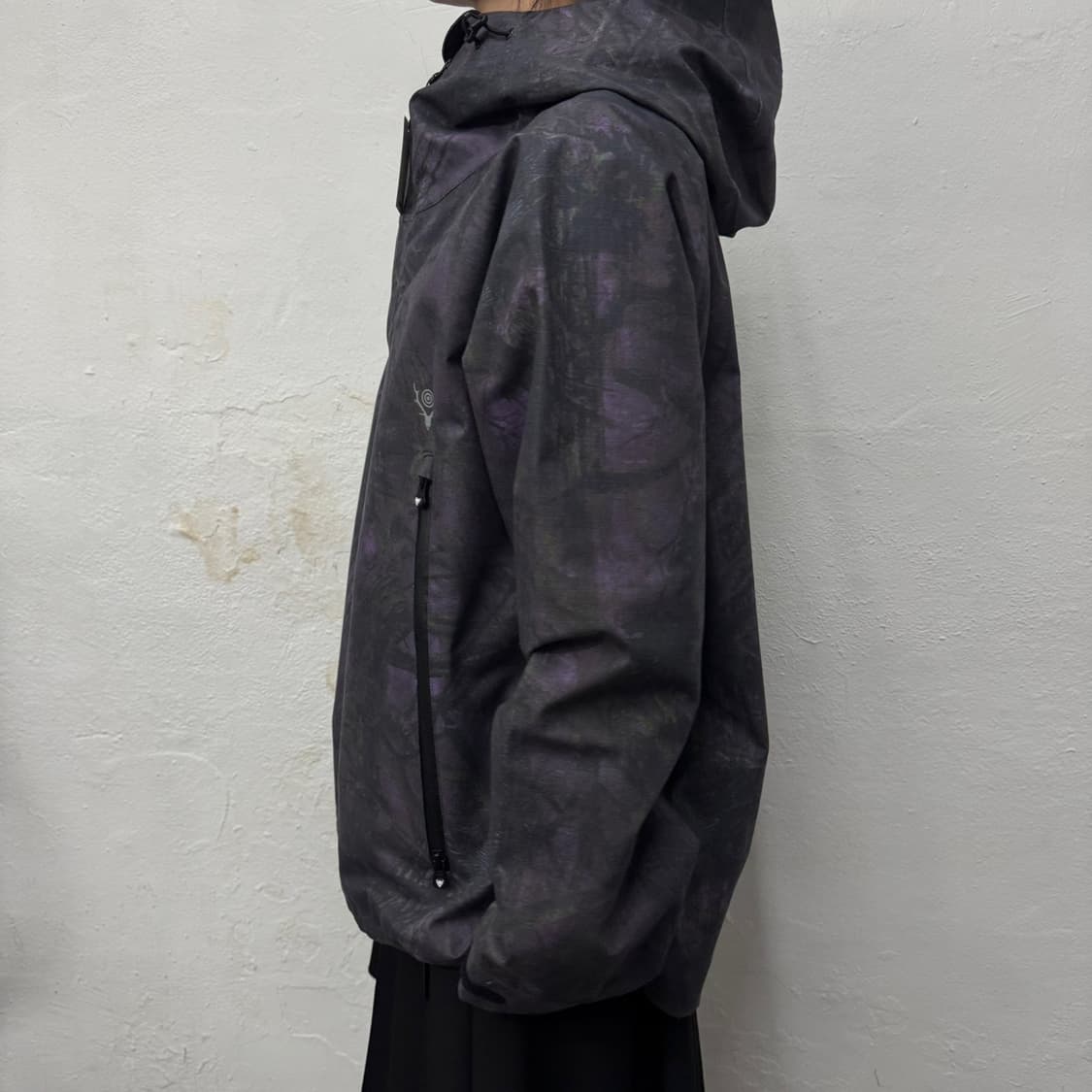 SOUTH2 WEST8 퍼플 카모패턴 웨더 이펙트 후드 윈드브레이커 상품이미지2