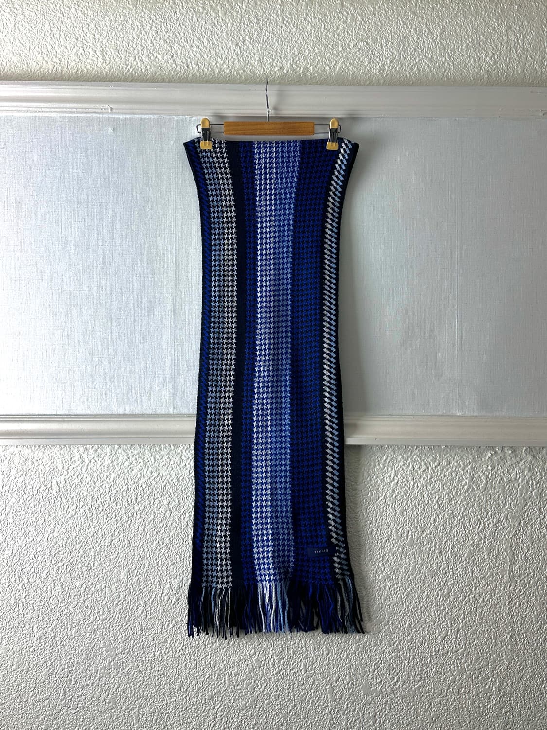 Taka - Q 하운드투스 & 스트라이프 머플러 상품이미지7