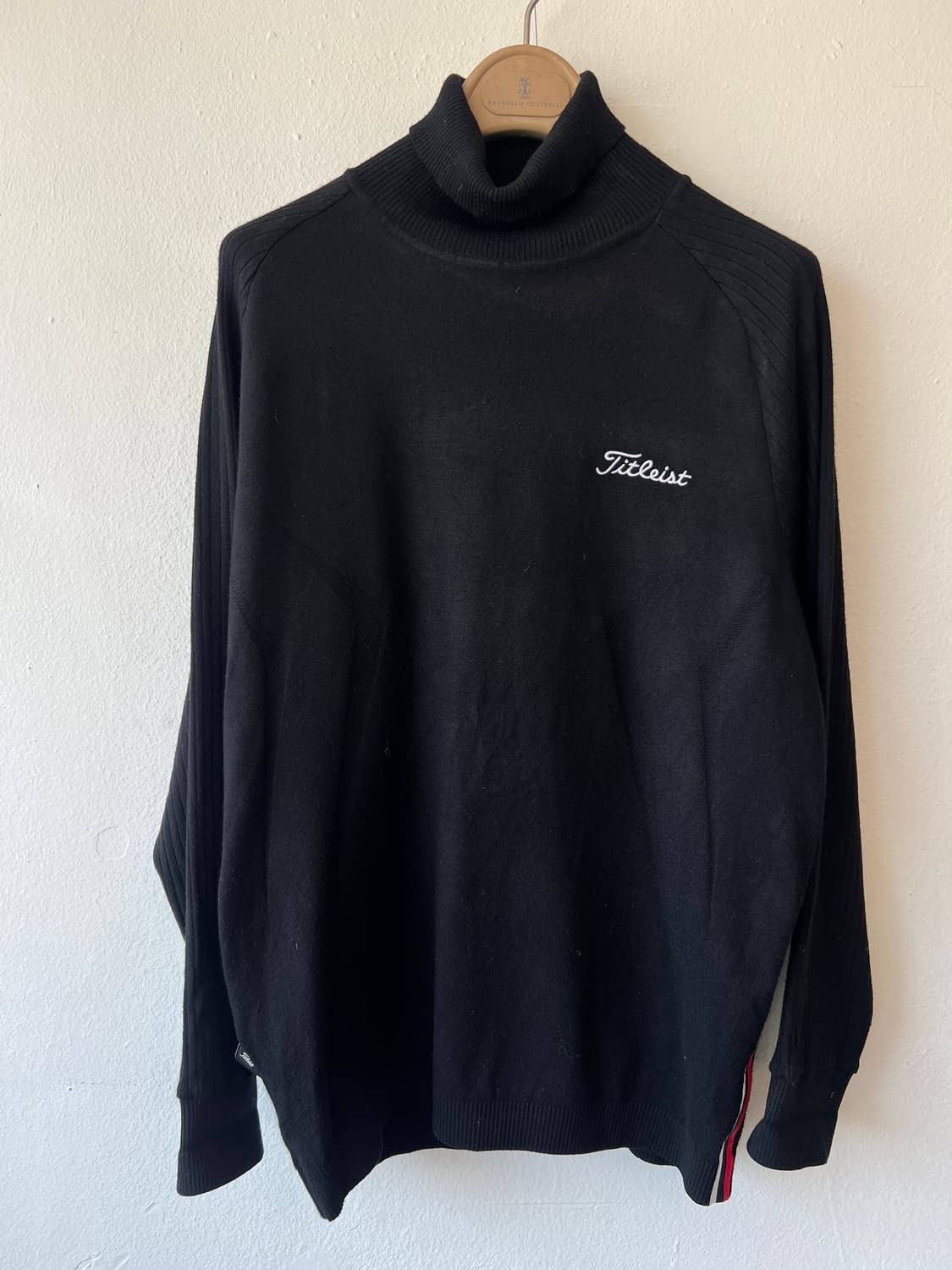 타이틀리스트 남성 블랙 골프티셔츠 터틀넥니트티 상품이미지2