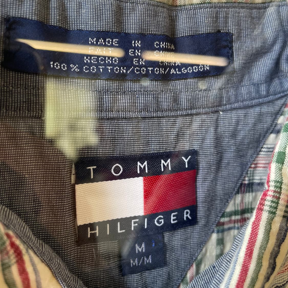 90s 타미힐피거 시어서커 반팔셔츠 상품이미지9