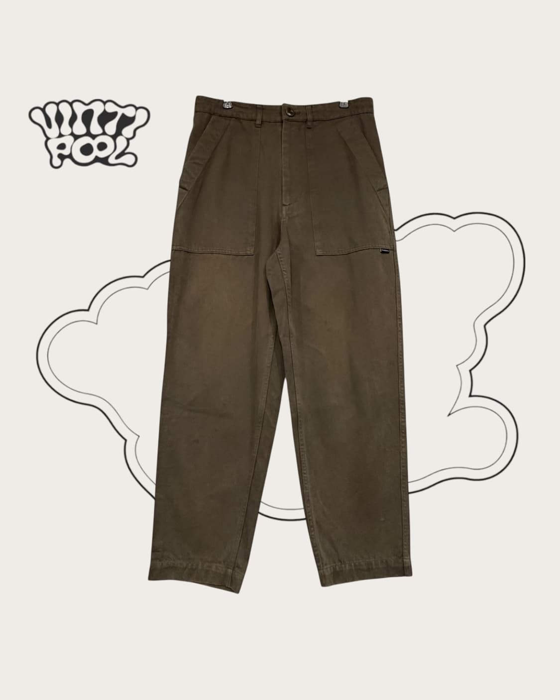 커버낫 코튼 퍼티그 팬츠 올리브 M 상품이미지1