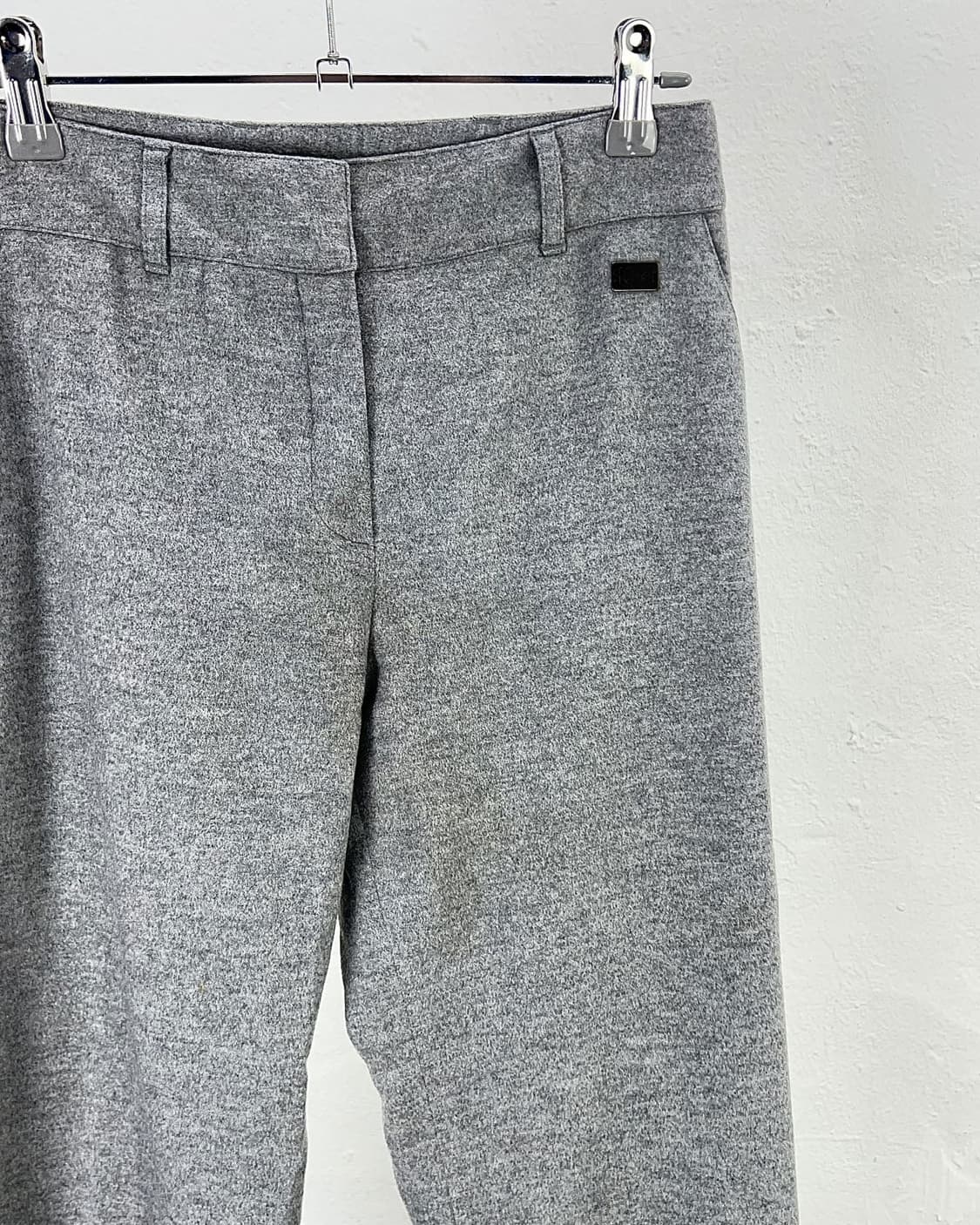 겐조 라이트 그레이 라나 울 스트레이트 부츠컷 팬츠 상품이미지3