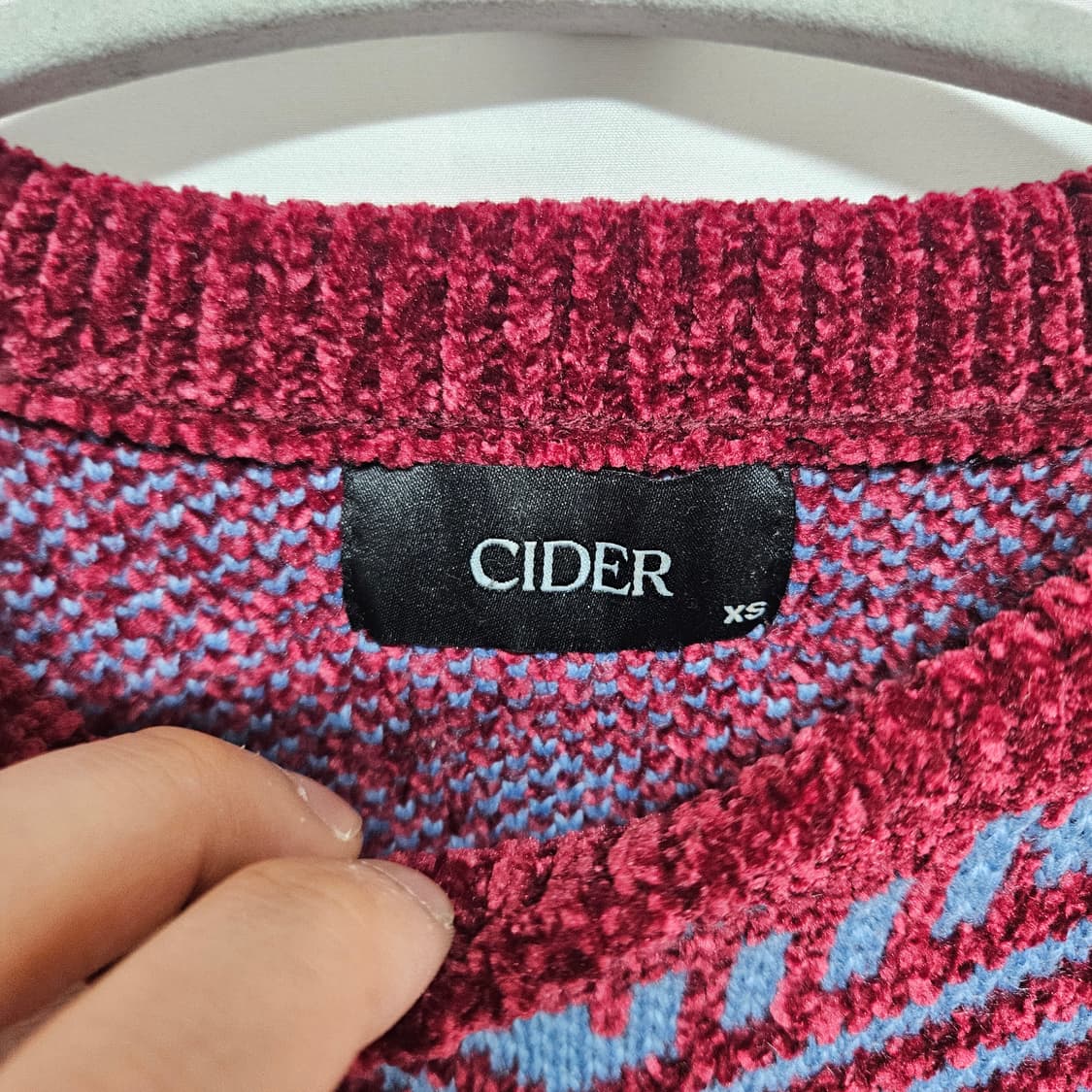 샵사이다 벨벳 니트 XS 상품이미지3