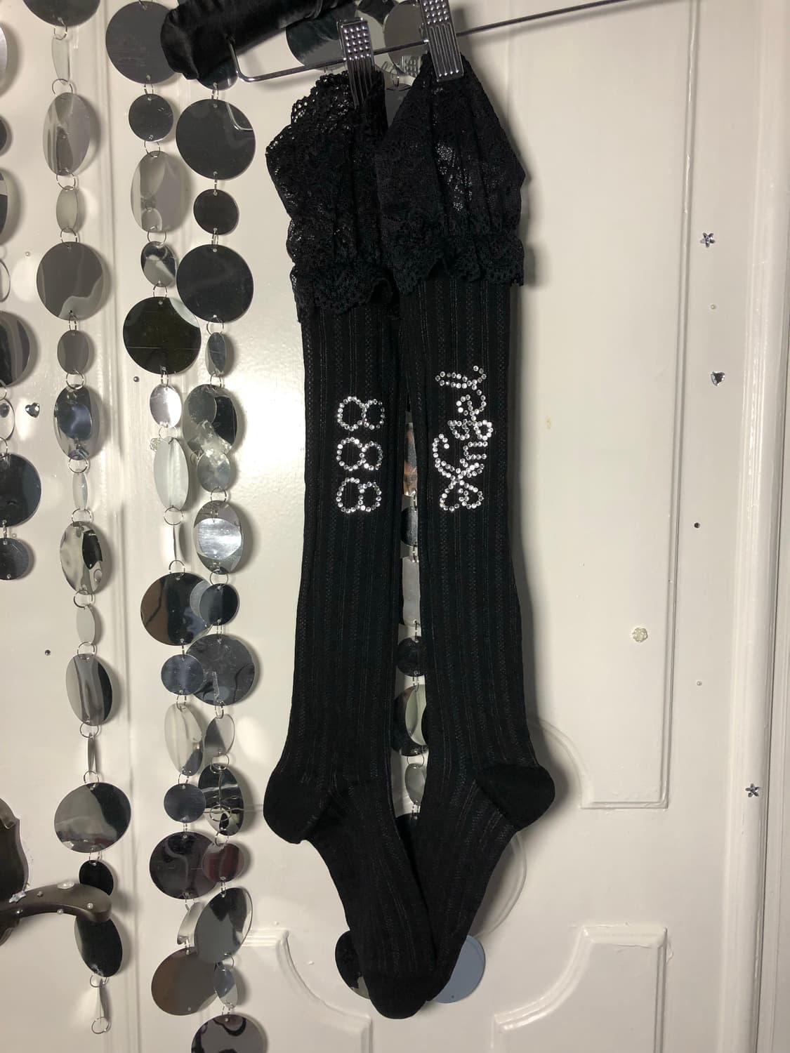 black angel 888 knee socks 상품이미지1