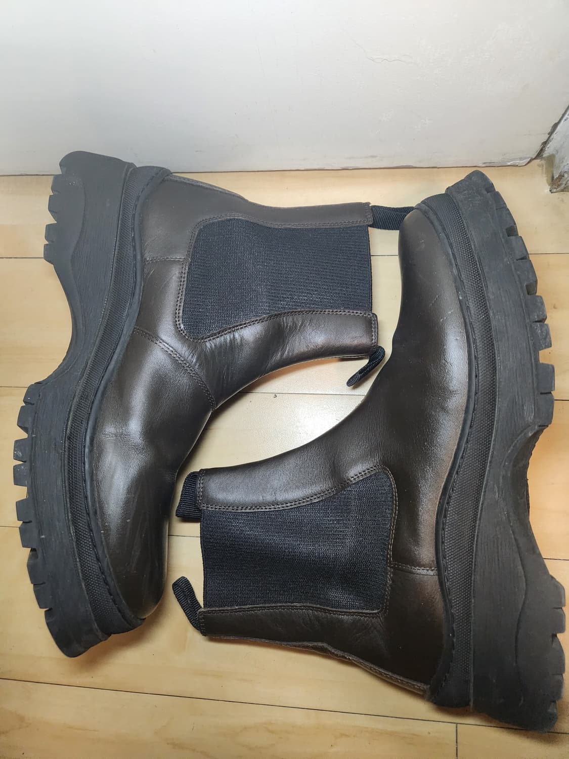 (265)아르켓 청키솔 레더 부츠 상품이미지5