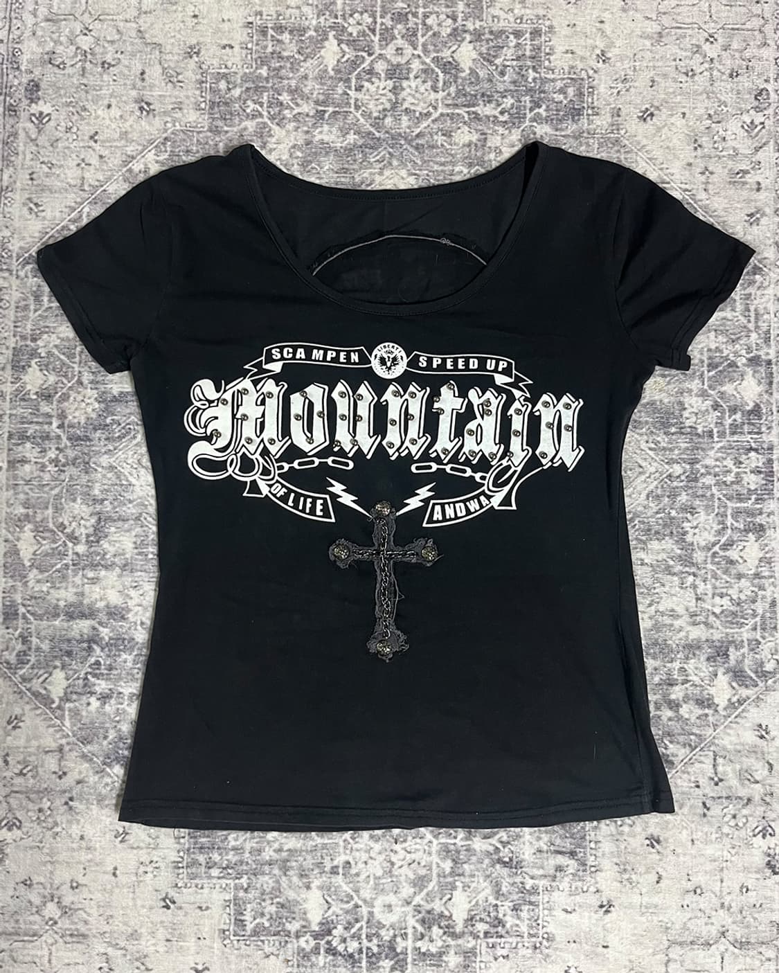 Y2K Rock Skull Graphic Tee 상품이미지6