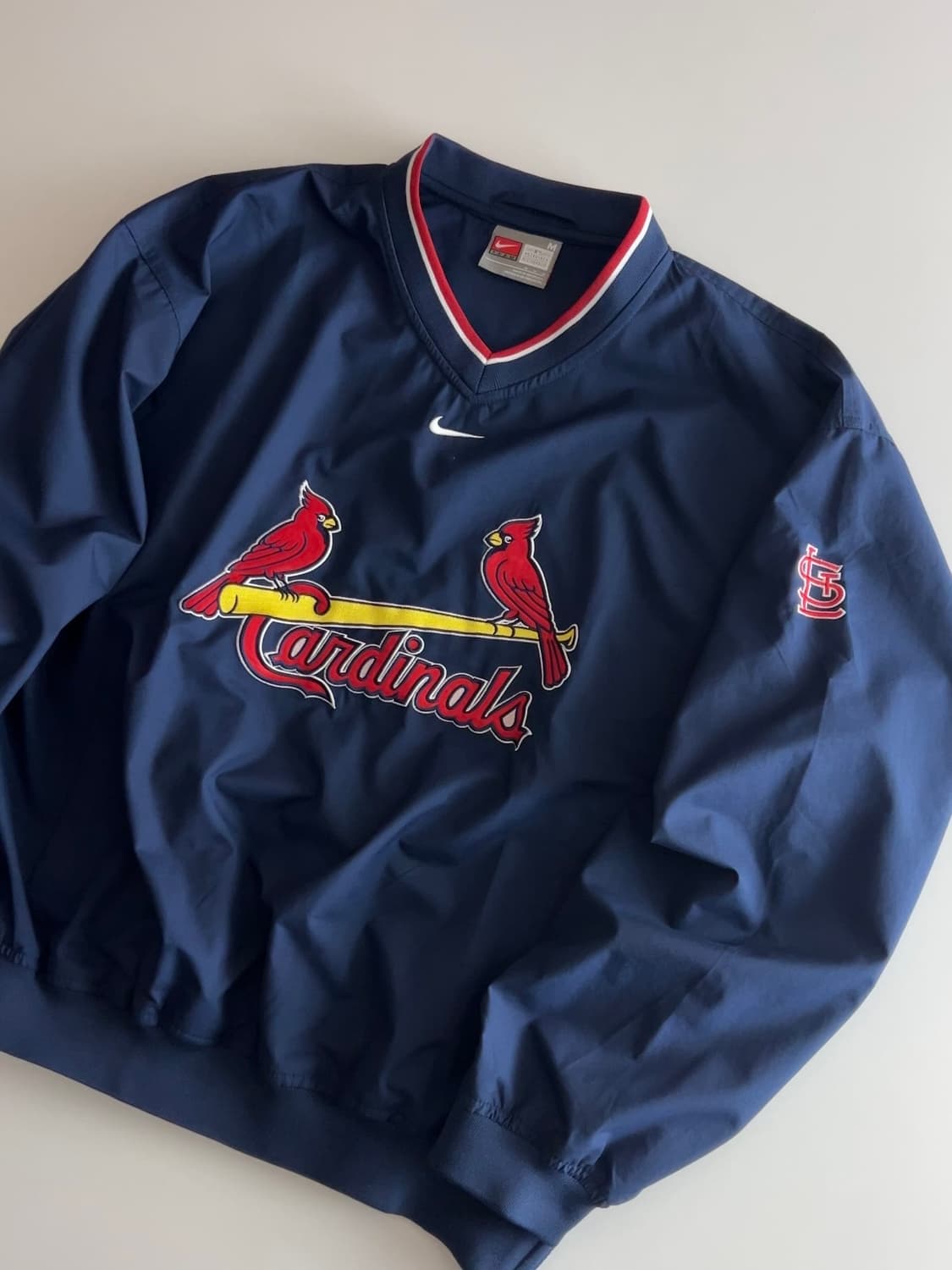 나이키 세인트 루이스 카디널스 네이비 바람막이 웜업 M 상품이미지2