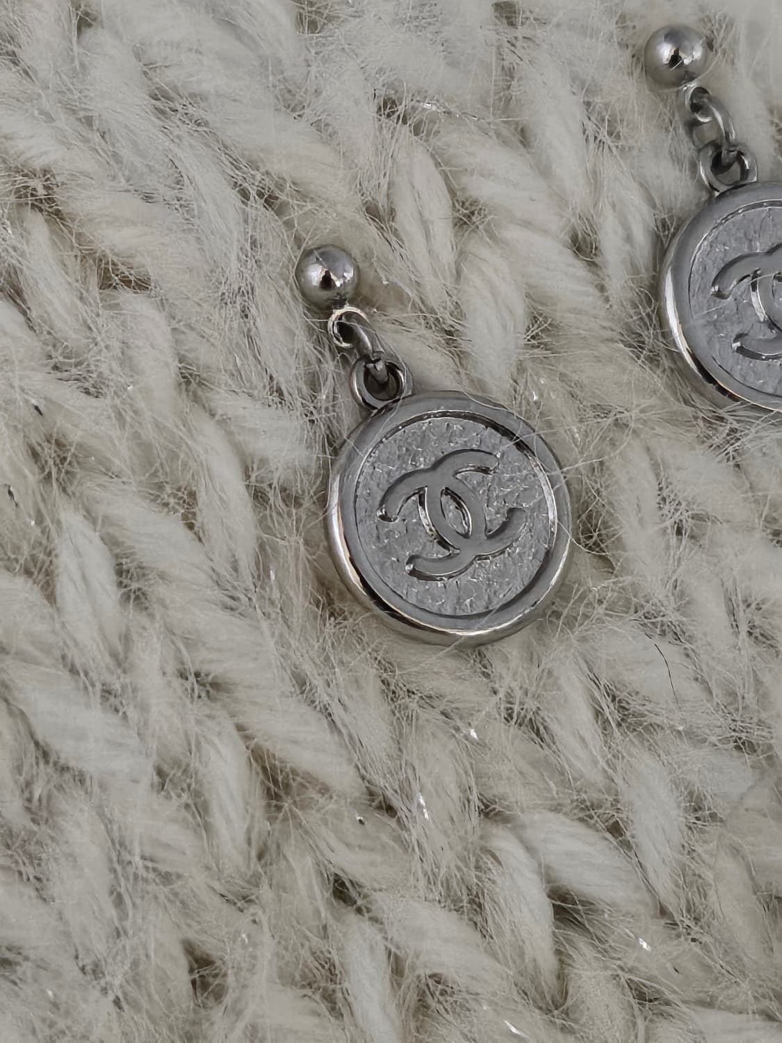 925실버 샤넬 정품 코인 귀걸이 업사이클링 상품이미지3