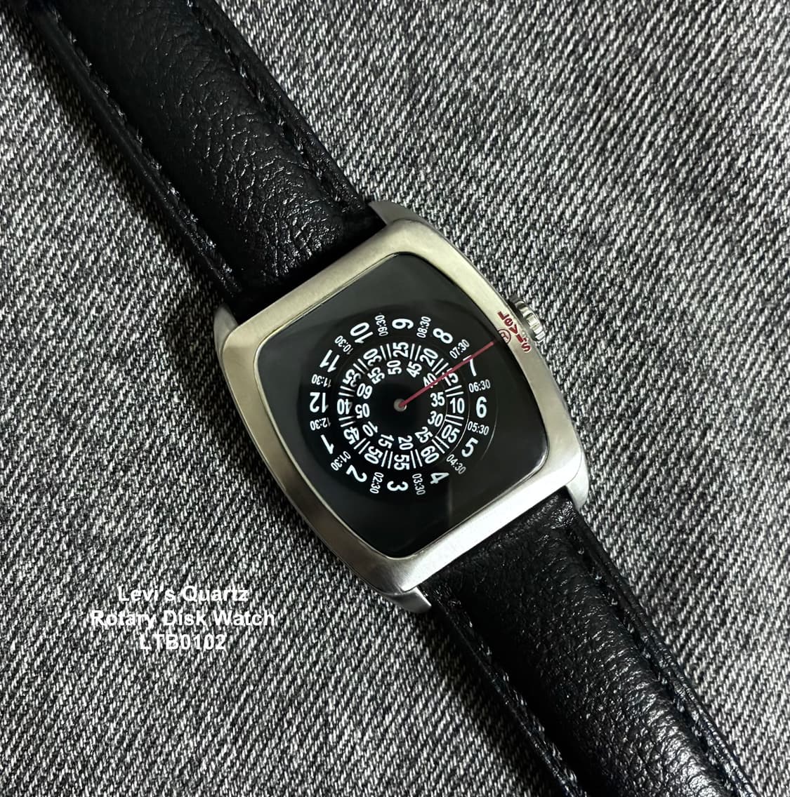 2000s Levi's Quartz Rotary Disk Watch 상품이미지3