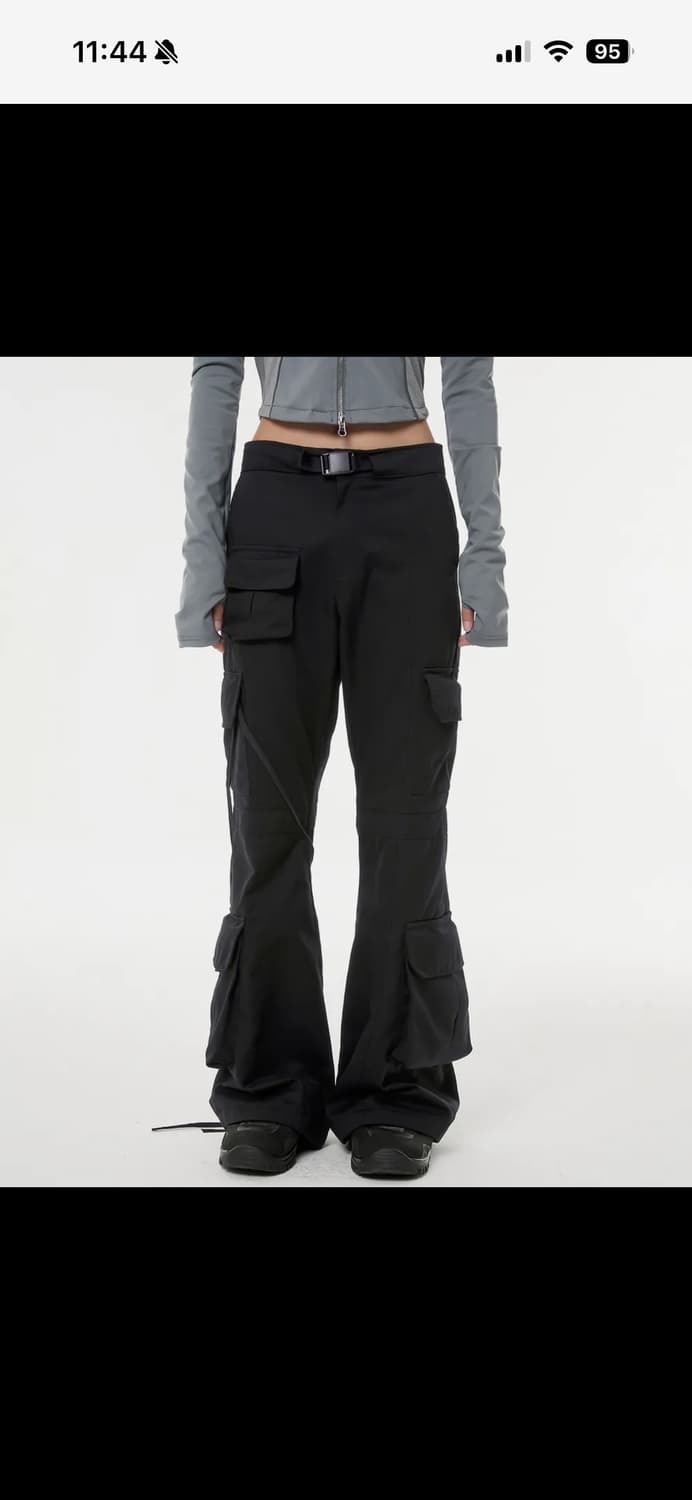 플레어업 5.cargo Flare Pants (FL-234_Black) 상품이미지1