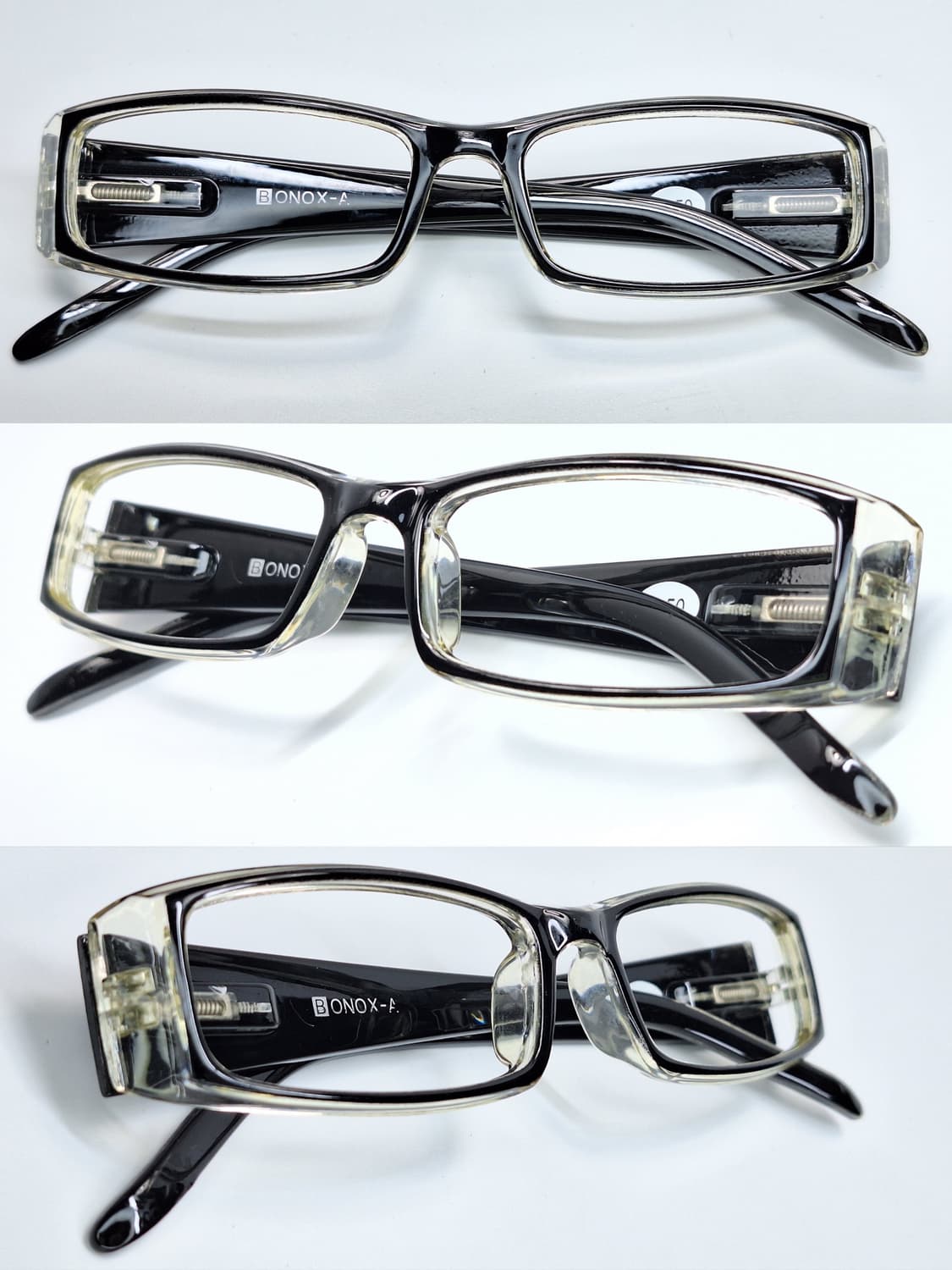 Dulton 덜튼 BONOX-A S099-50CL 블랙 스퀘어 안경테 상품이미지2