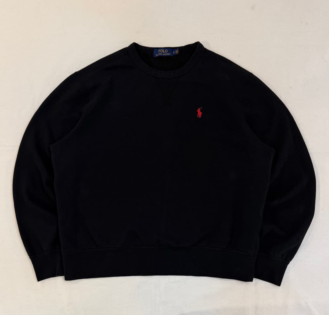 폴로 랄프로렌 맨투맨 스웻셔츠 블랙 상품이미지1