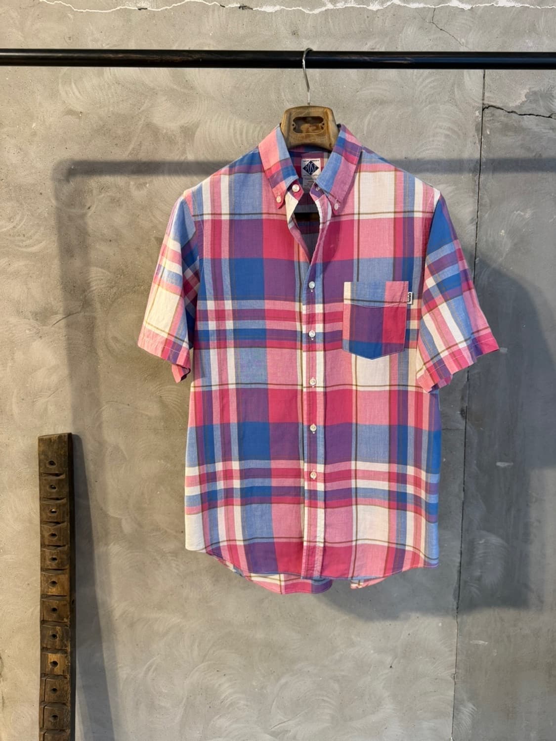 포스트 오버롤즈 마드라스 셔츠 100 상품이미지1