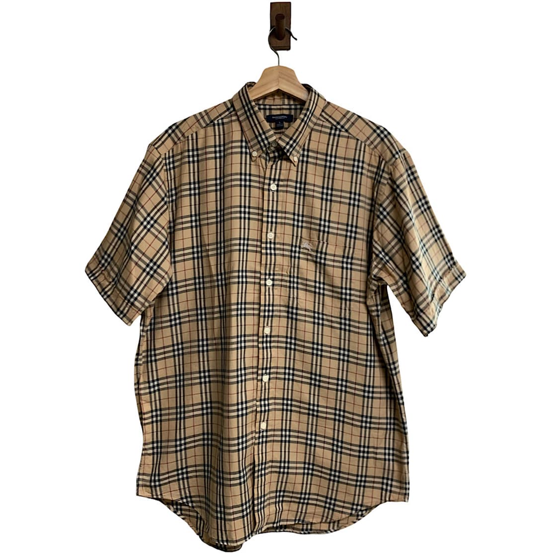 버버리 노바체크 반팔 셔츠 L 상품이미지1