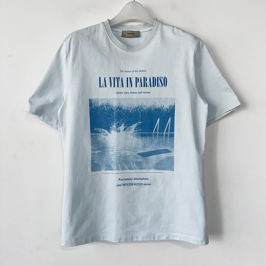 시스템 그래픽 프린팅 반팔 티셔츠 상품이미지1