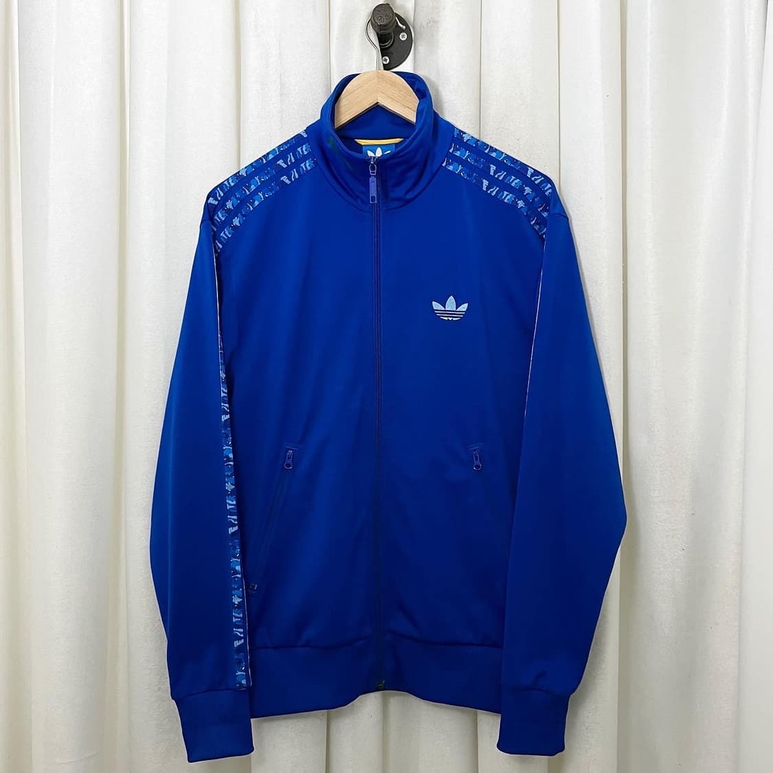 아디다스 블루 패턴 삼선 져지 상품이미지1