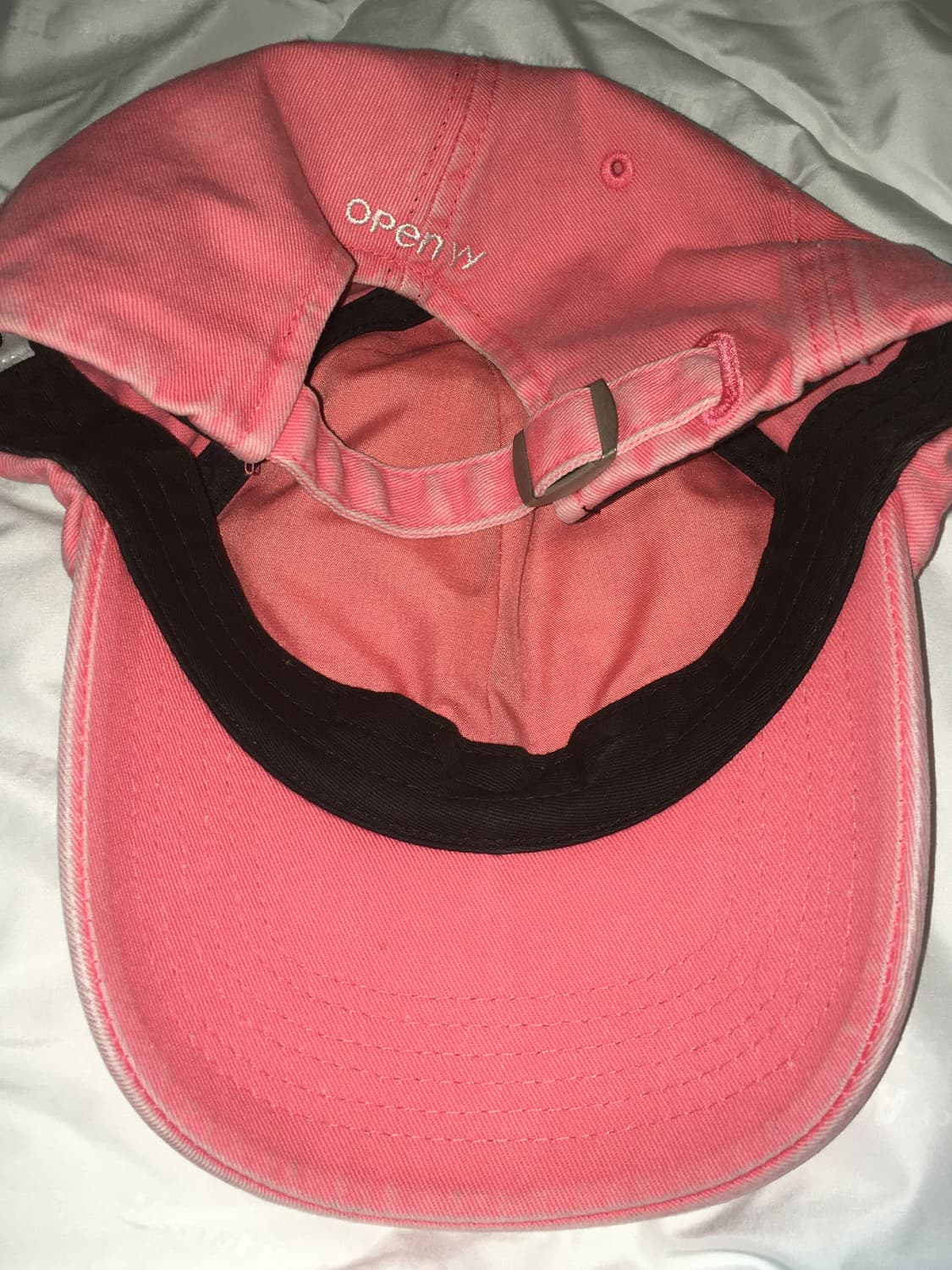 오픈와이와이 하트 본 볼캡 핑크 상품이미지3