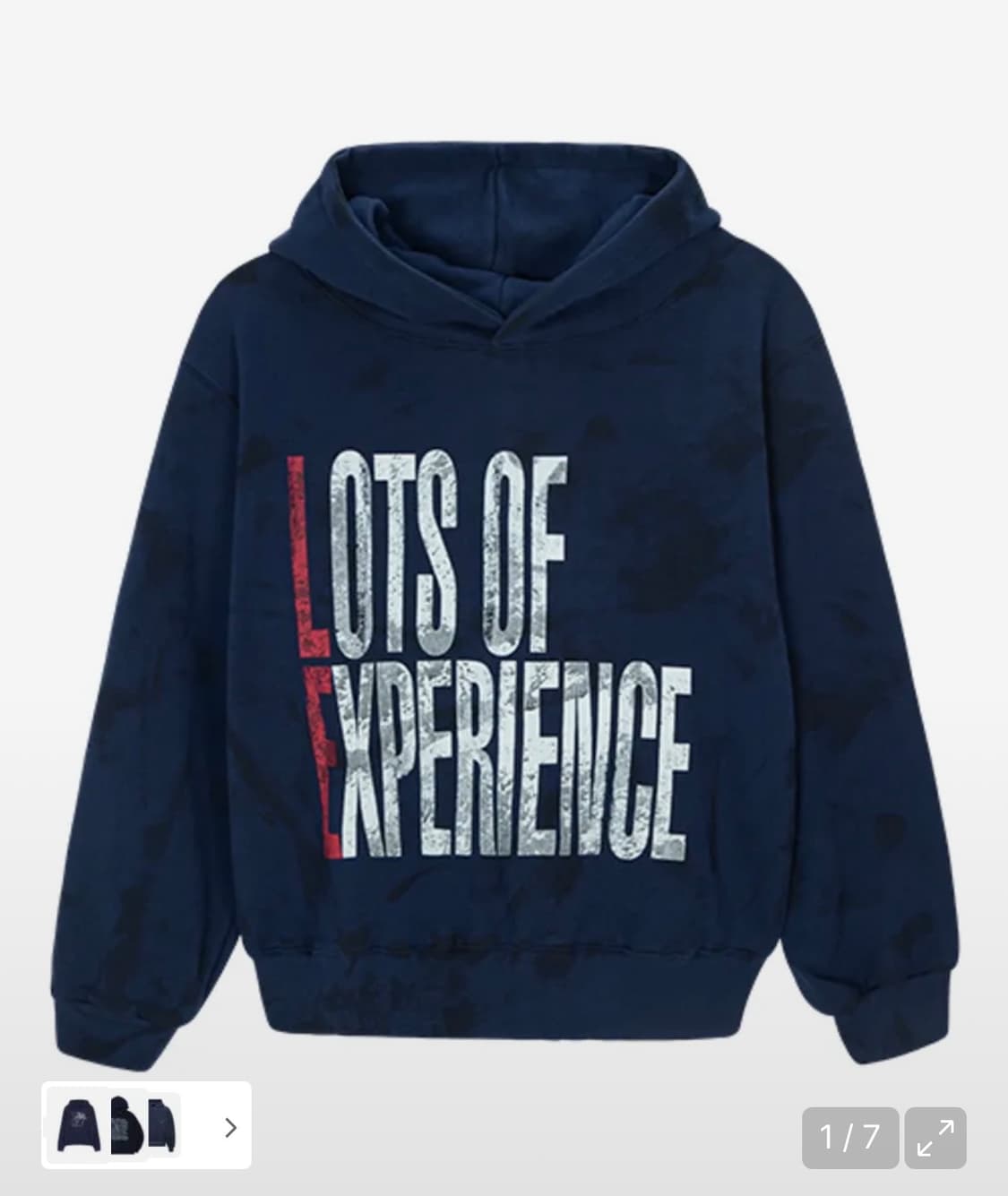 LEKIM LE 페인티 후드티 (네이비) 상품이미지1