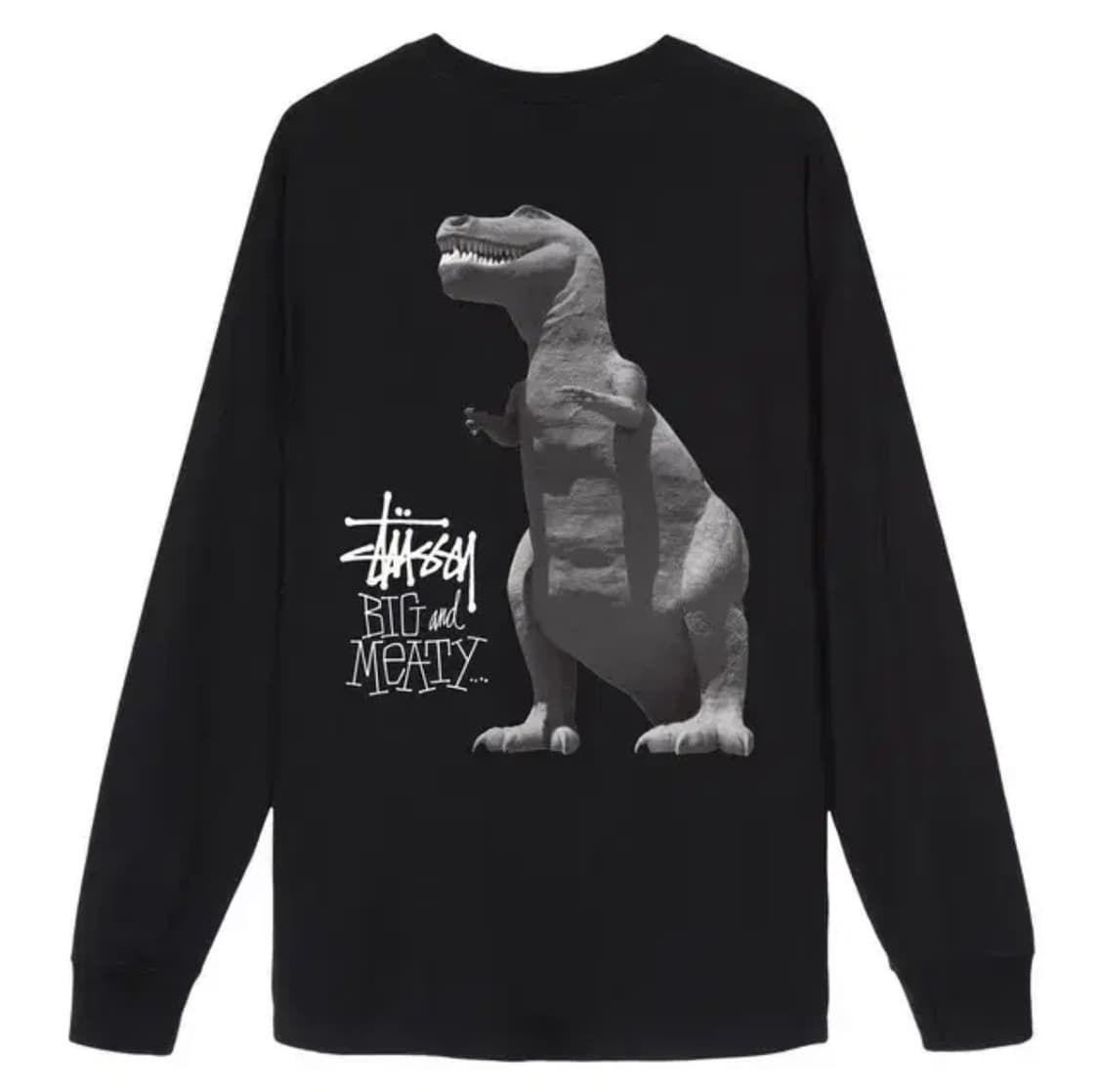 스투시 Big and Meaty 검정 긴팔 티셔츠 롱슬리브 s 상품이미지1