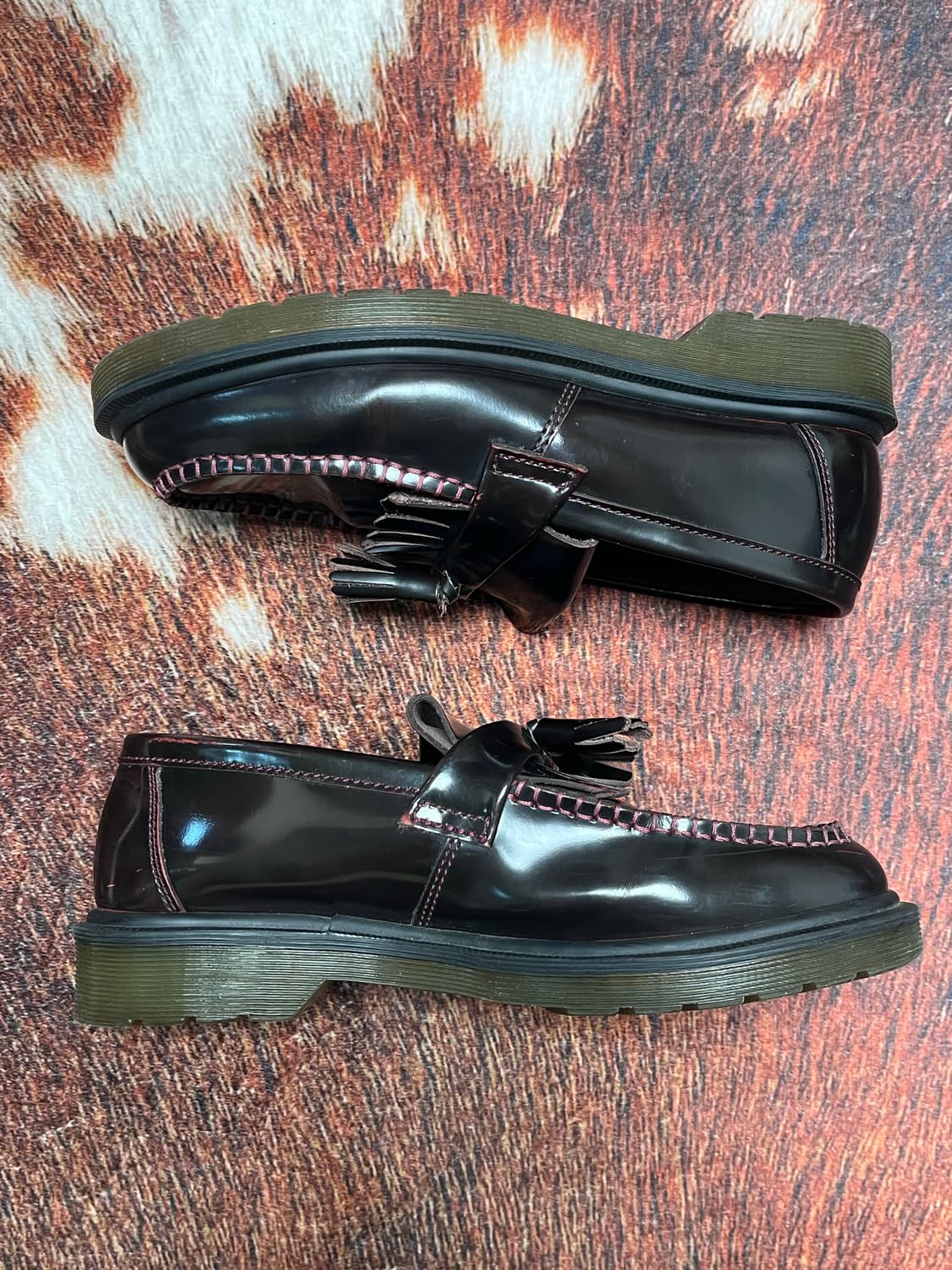 [240] 닥터마틴 아드리안 테슬 로퍼 버건디 상품이미지2