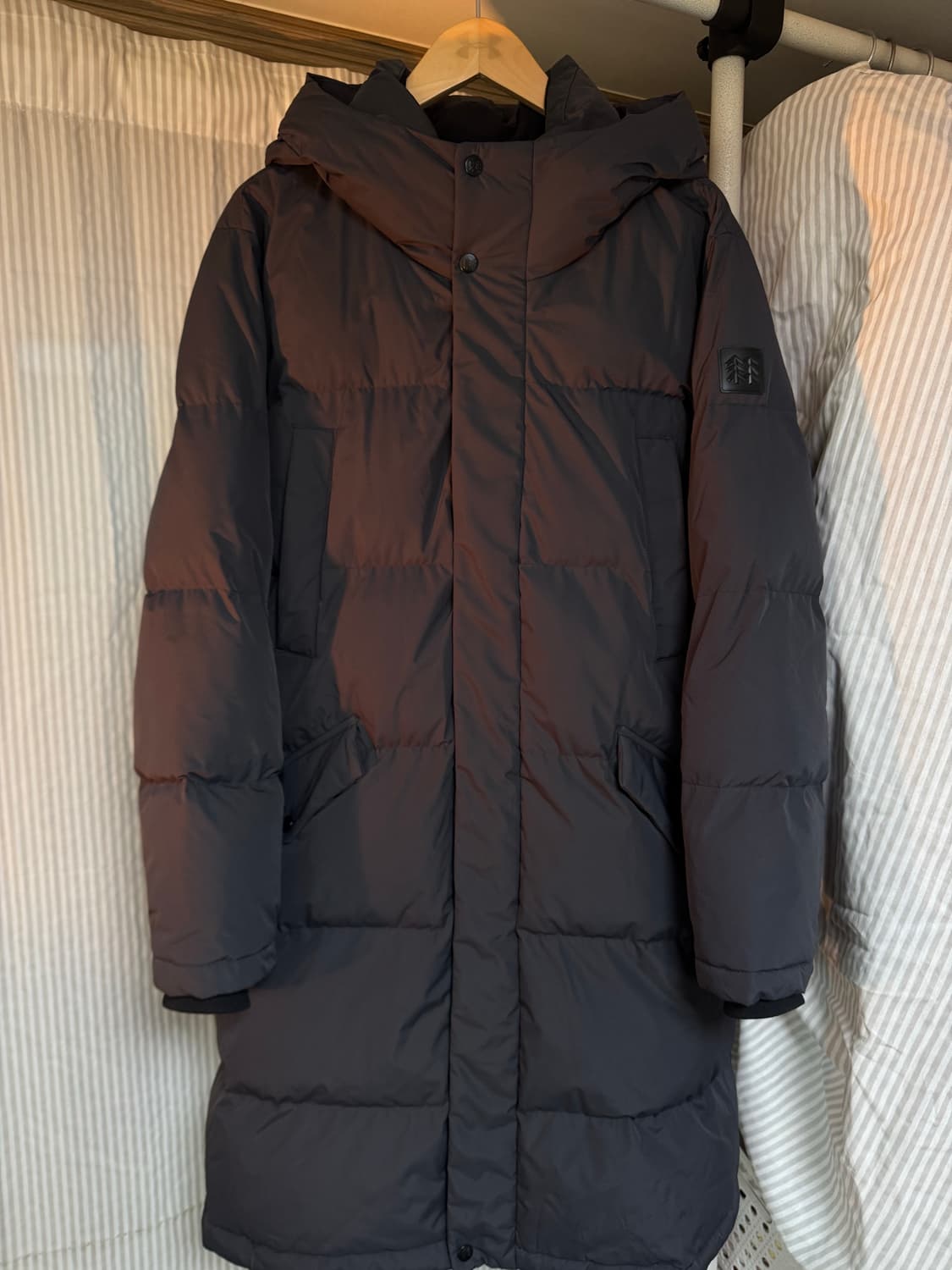 [L]코오롱스포츠 다크그레이 롱패딩 상품이미지1