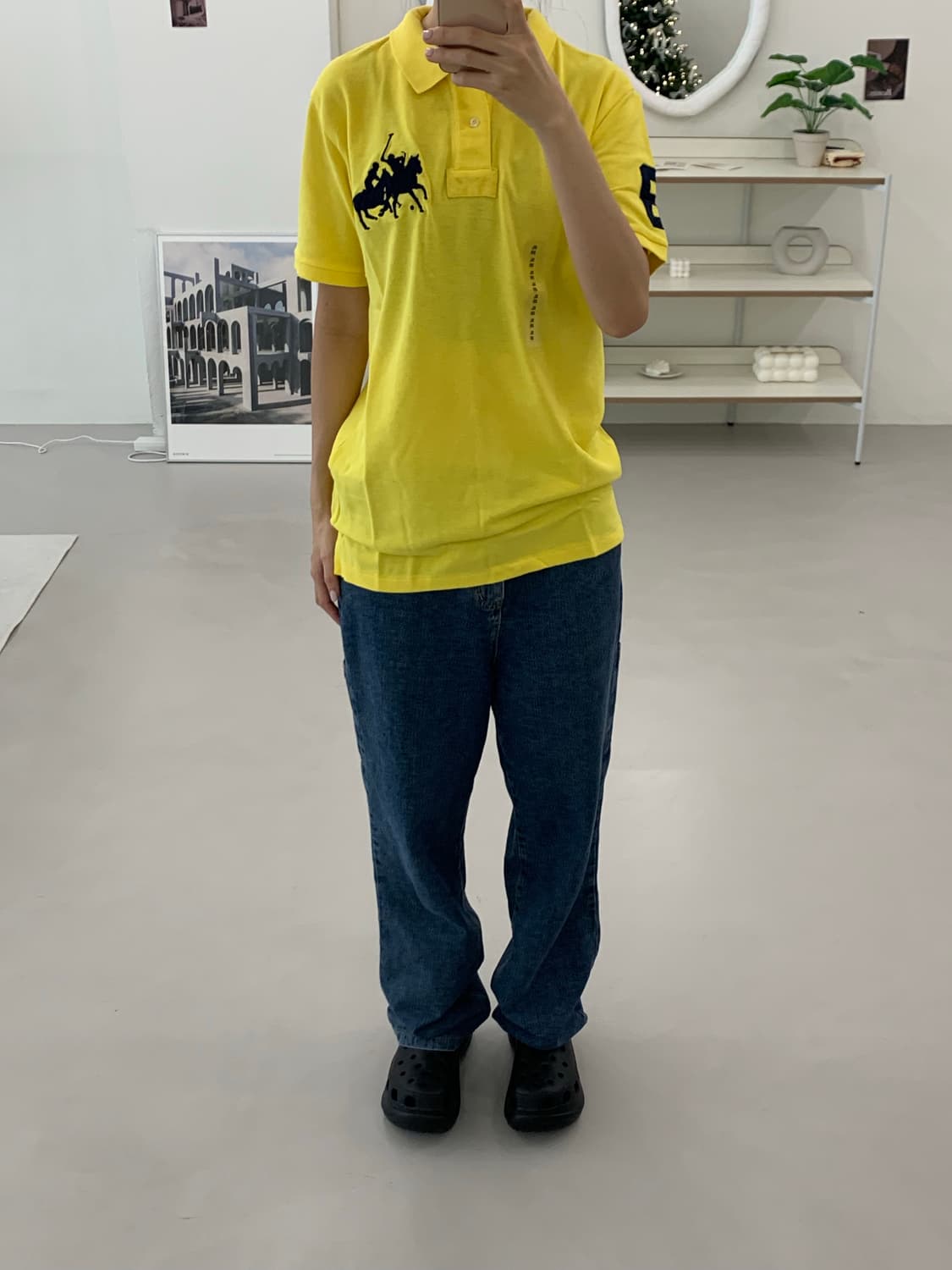 폴로 랄프로렌 보이즈 빅포니 카라티 노랑 XL(20) 상품이미지5