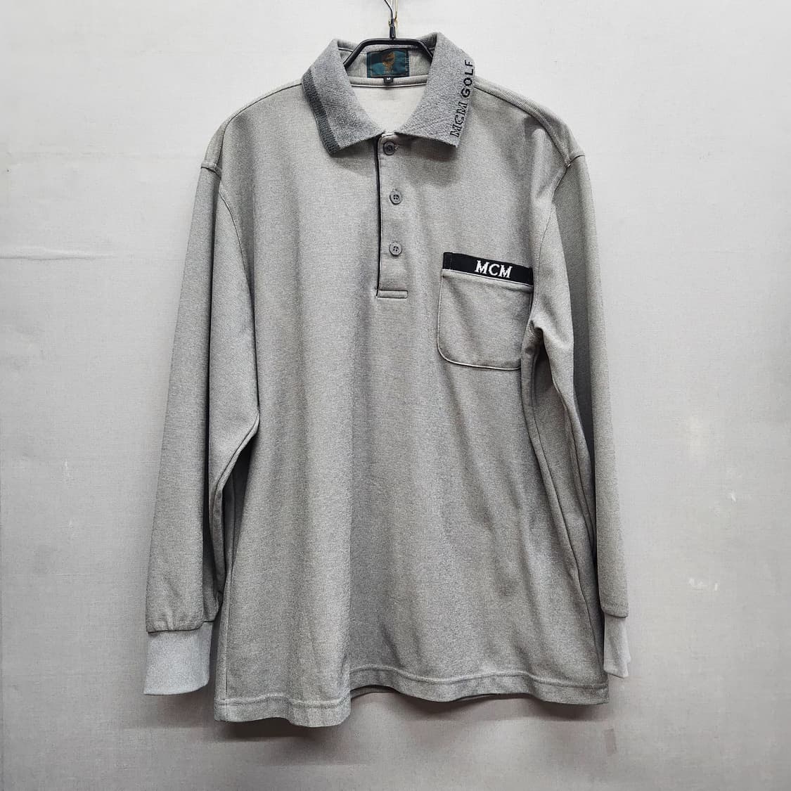 MCM골프 로고 원포켓 PK긴팔 M(L) 상품이미지1