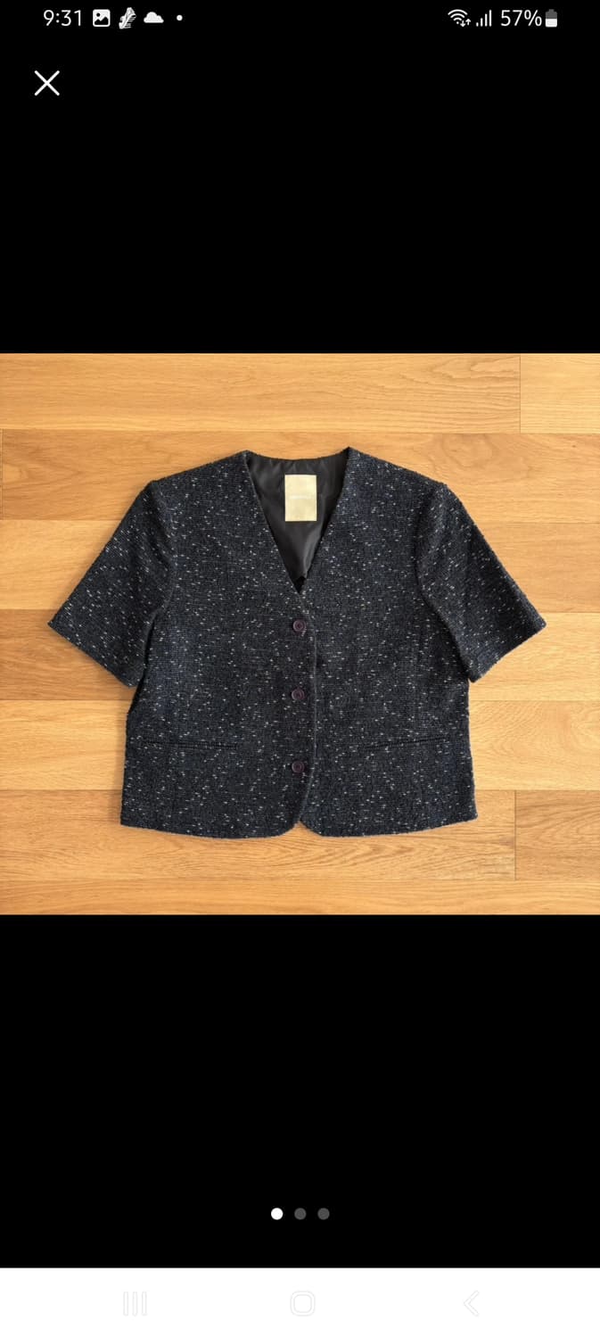 빈폴 트위드 반팔 재킷 S 상품이미지1