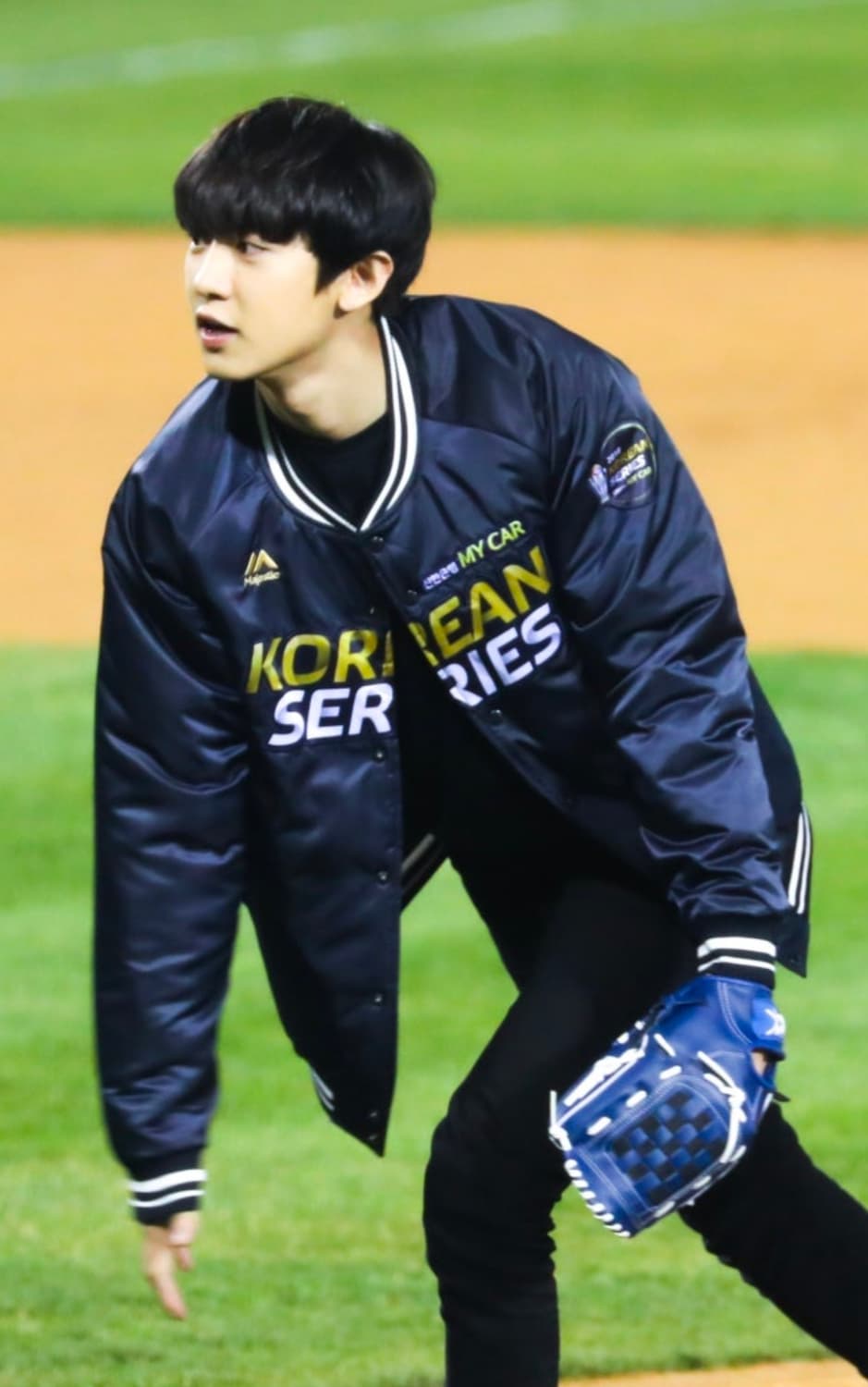 (착샷) 마제스틱 KBO 한국시리즈 패딩 점퍼 2018 시구자용 상품이미지10