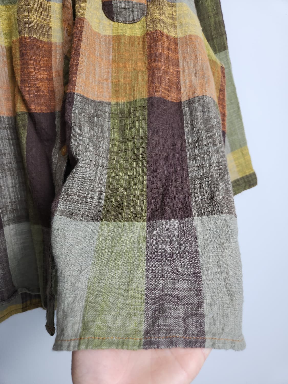 내추럴 체크 블라우스 상품이미지6