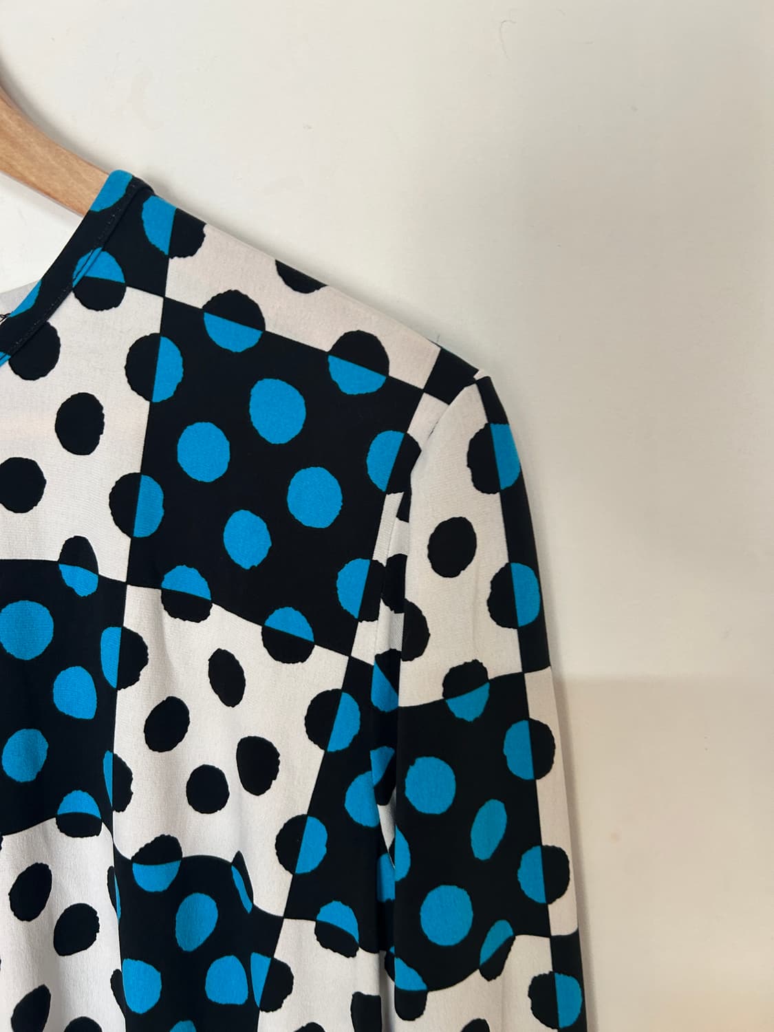 땡땡이 패치워크 티셔츠 상품이미지2