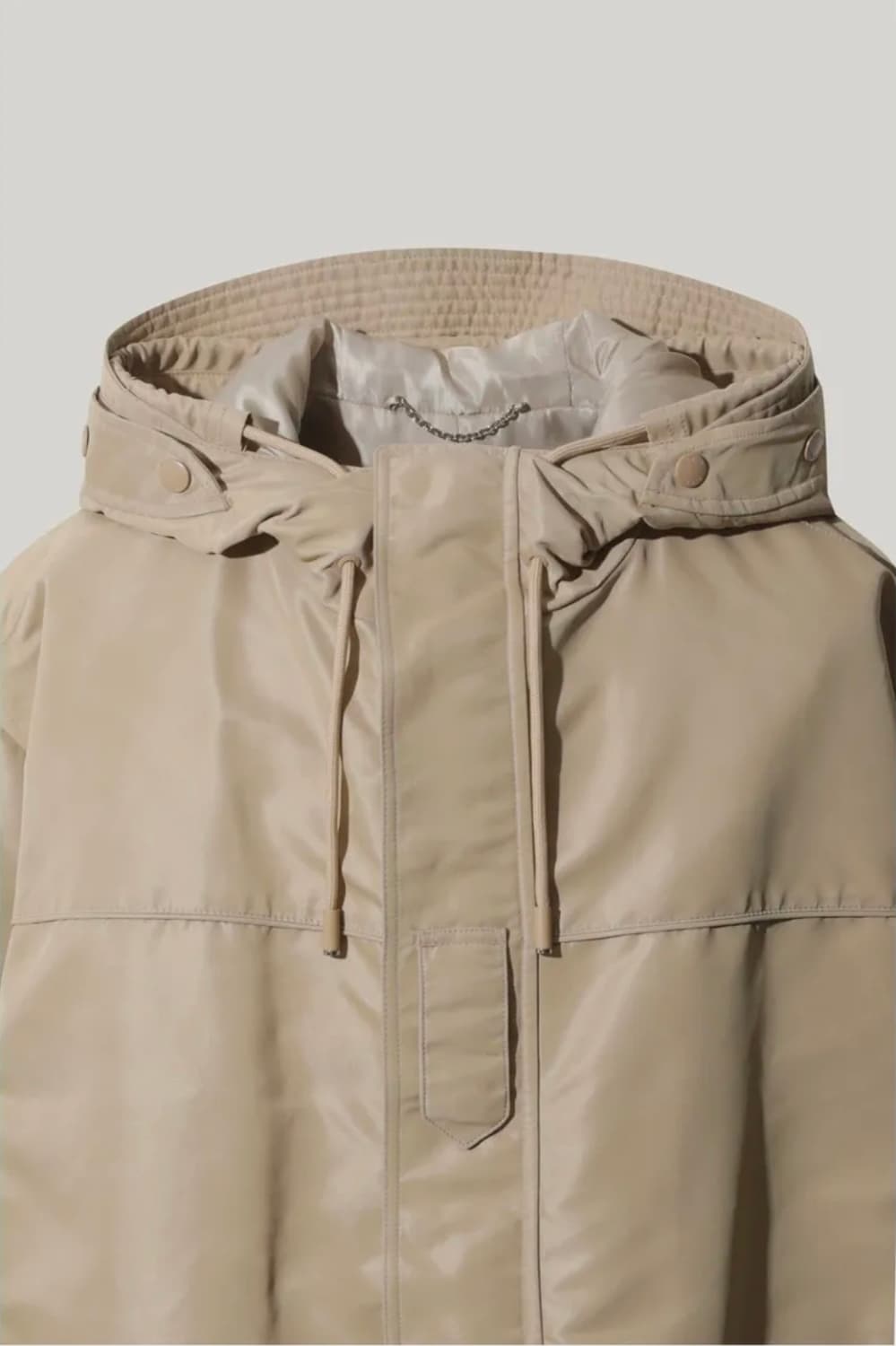 IRO 23FW 이로 나일론 후드 세미오버 자켓 L 베이지 상품이미지4
