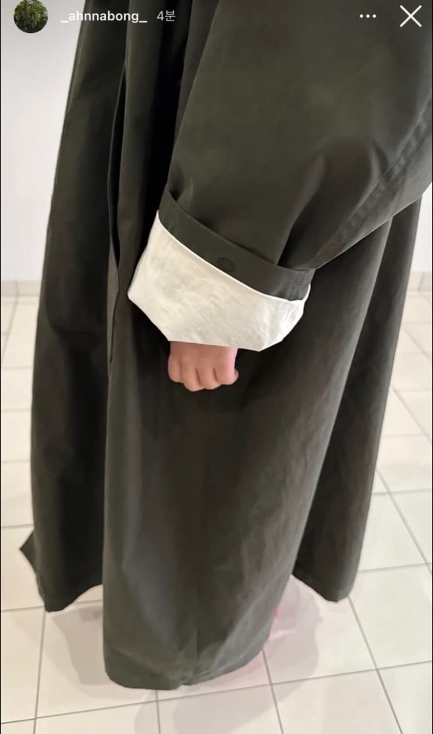 에토스) 딥카키 트렌치 코트(DEEP KHAKI COTTON COAT) 상품이미지5