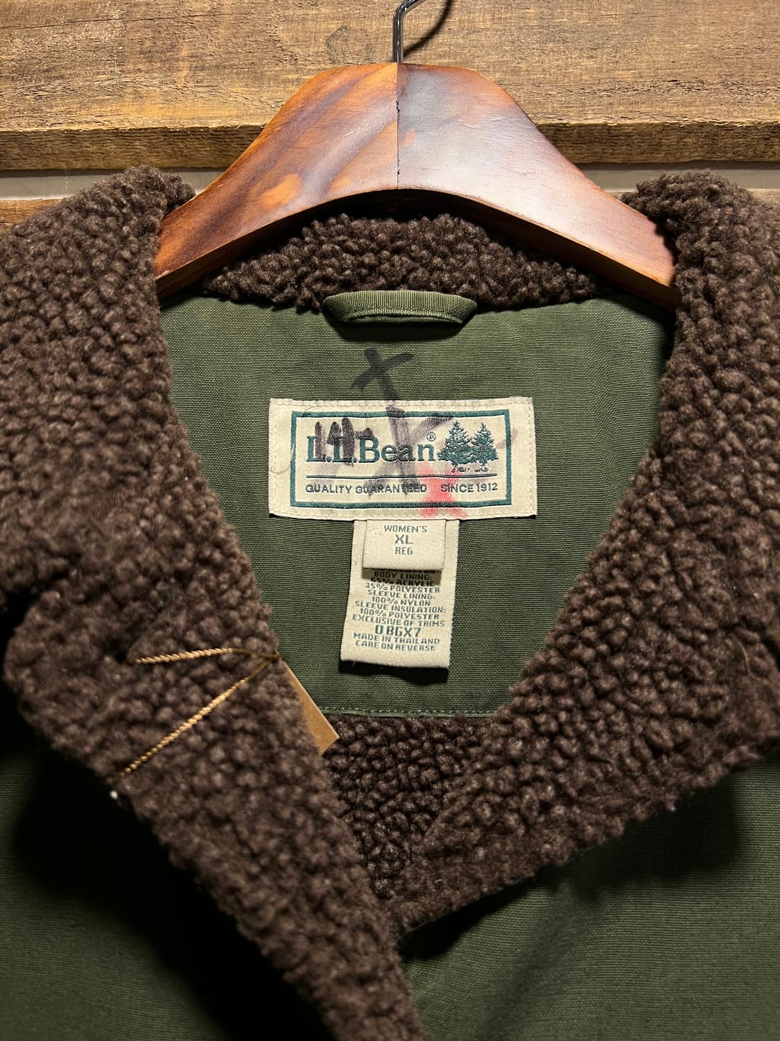 [XL]엘엘빈 USA 쉐르파 라이닝 올리브그린 헌팅 자켓 상품이미지2