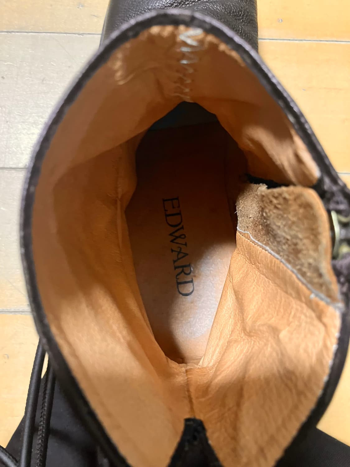 EDWARD 에드워드 레더 드레이프 부츠 41 (260) 상품이미지6