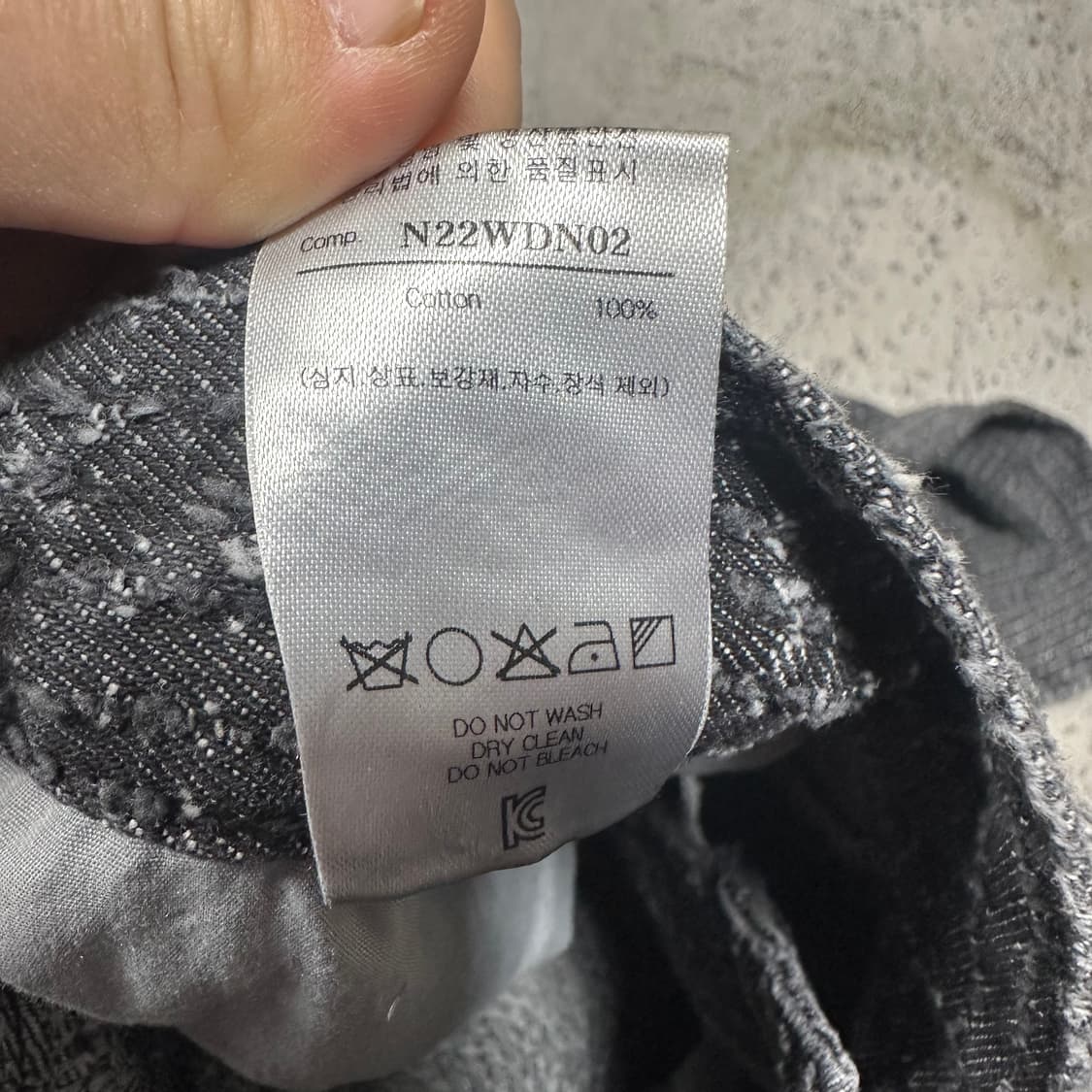 ✨ (바배) 노이어 24ss 데미지 스트라이프 이드 데님 팬츠  상품이미지4