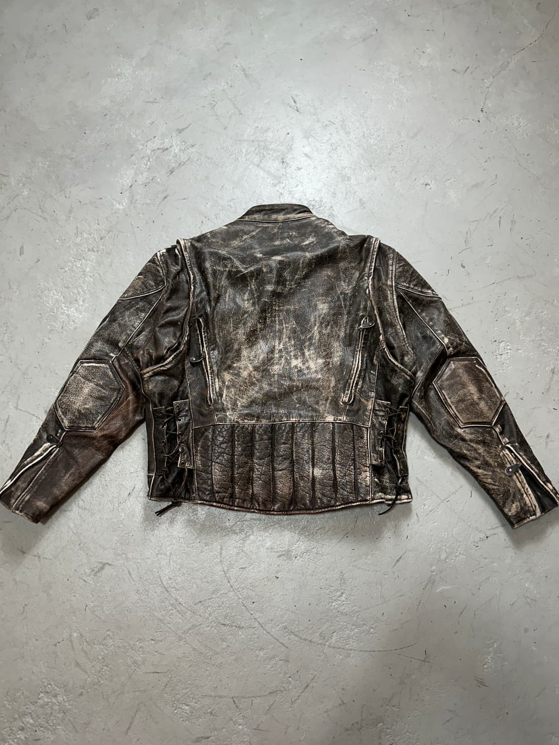 00's 빈티지 디스 레더 자켓 빈티지 레더 자켓 라이더 상품이미지4