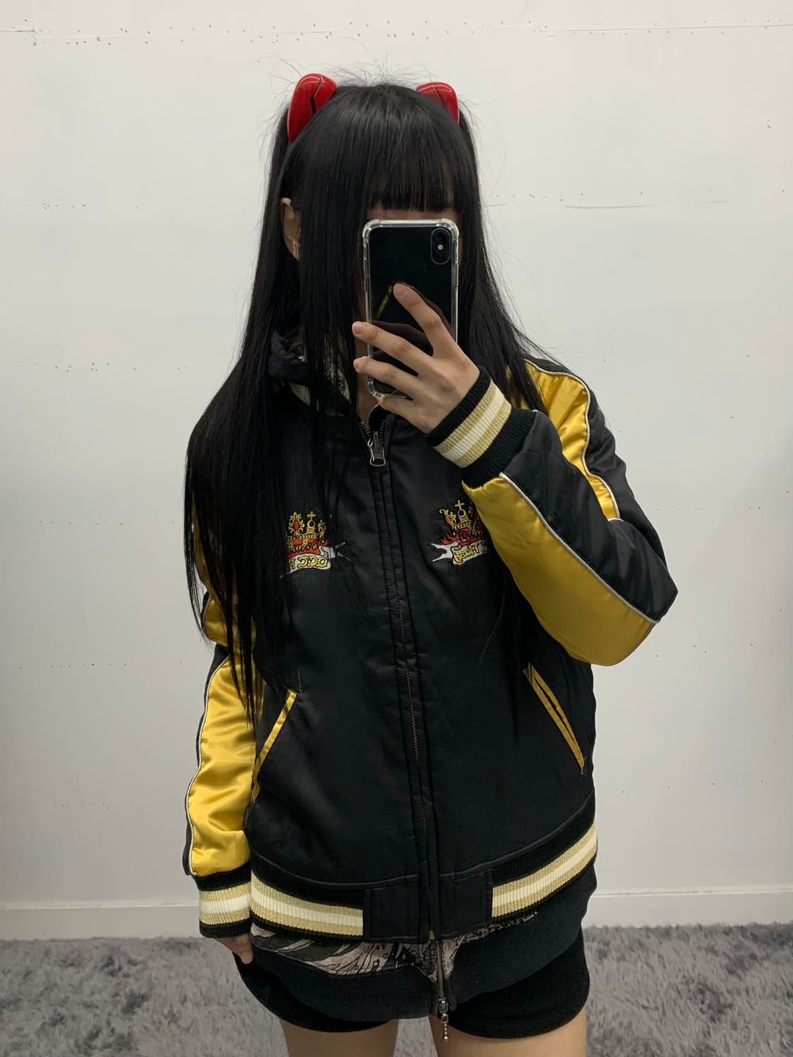 Dog flash 리버시블 벨벳 스카쟌  상품이미지1