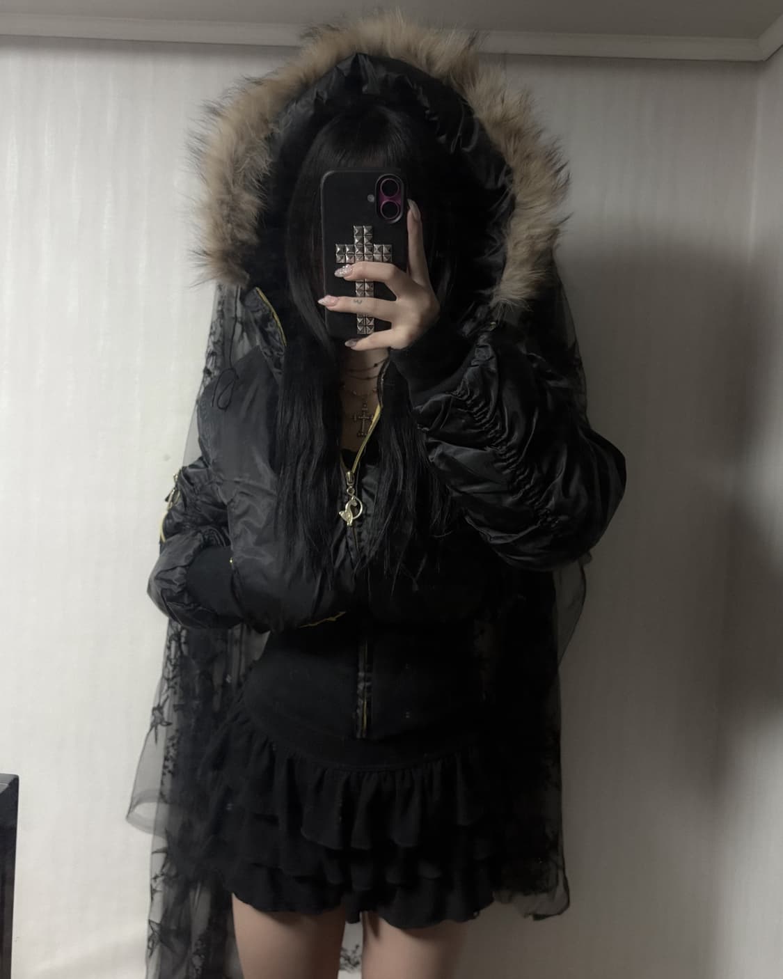 펑크 y2k ma-1 봄버 패딩 상품이미지3