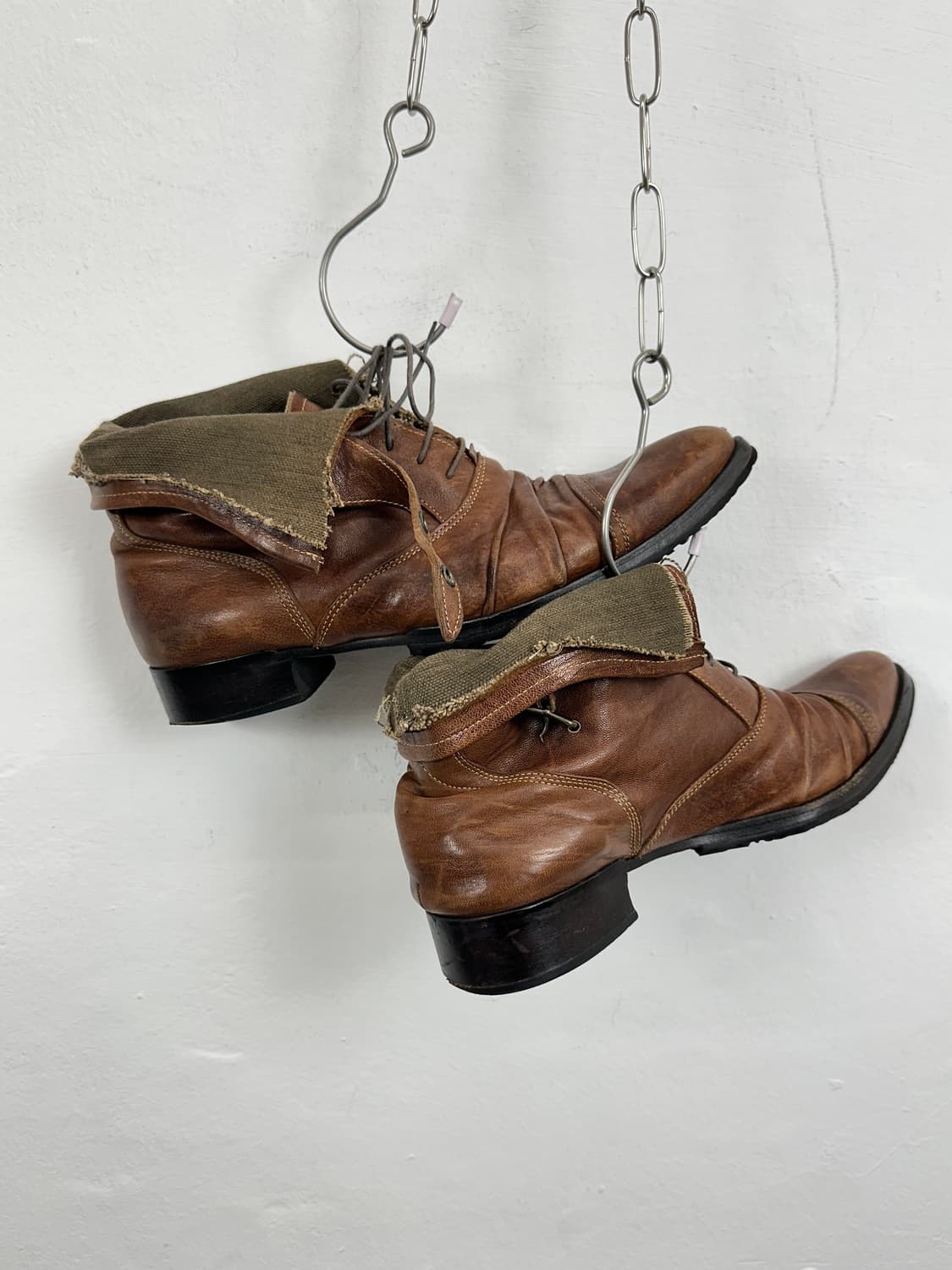 Alfredo Bannister Distressed Draped Leat 상품이미지9