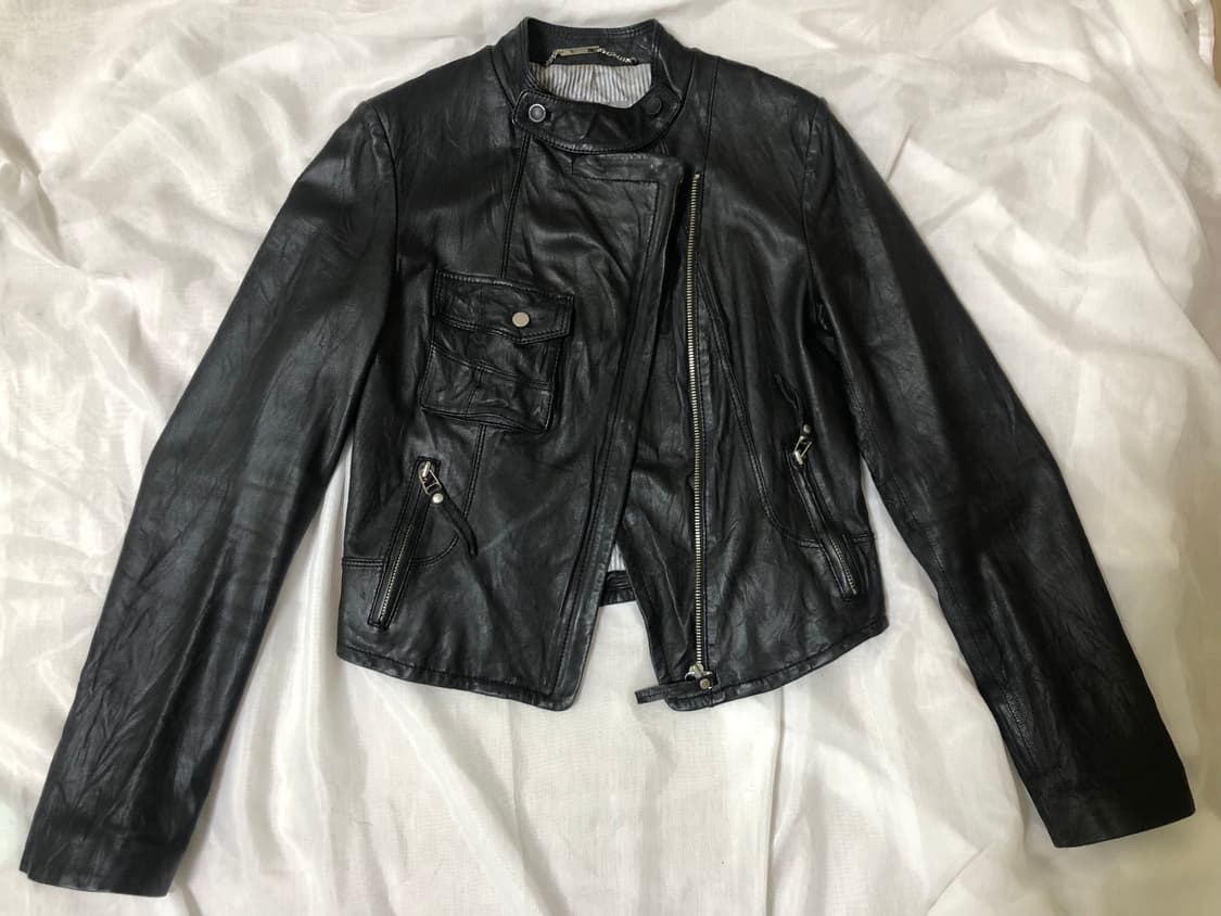 톰보이 빈티지 포켓 양가죽 가죽자켓 라이더자켓 상품이미지1